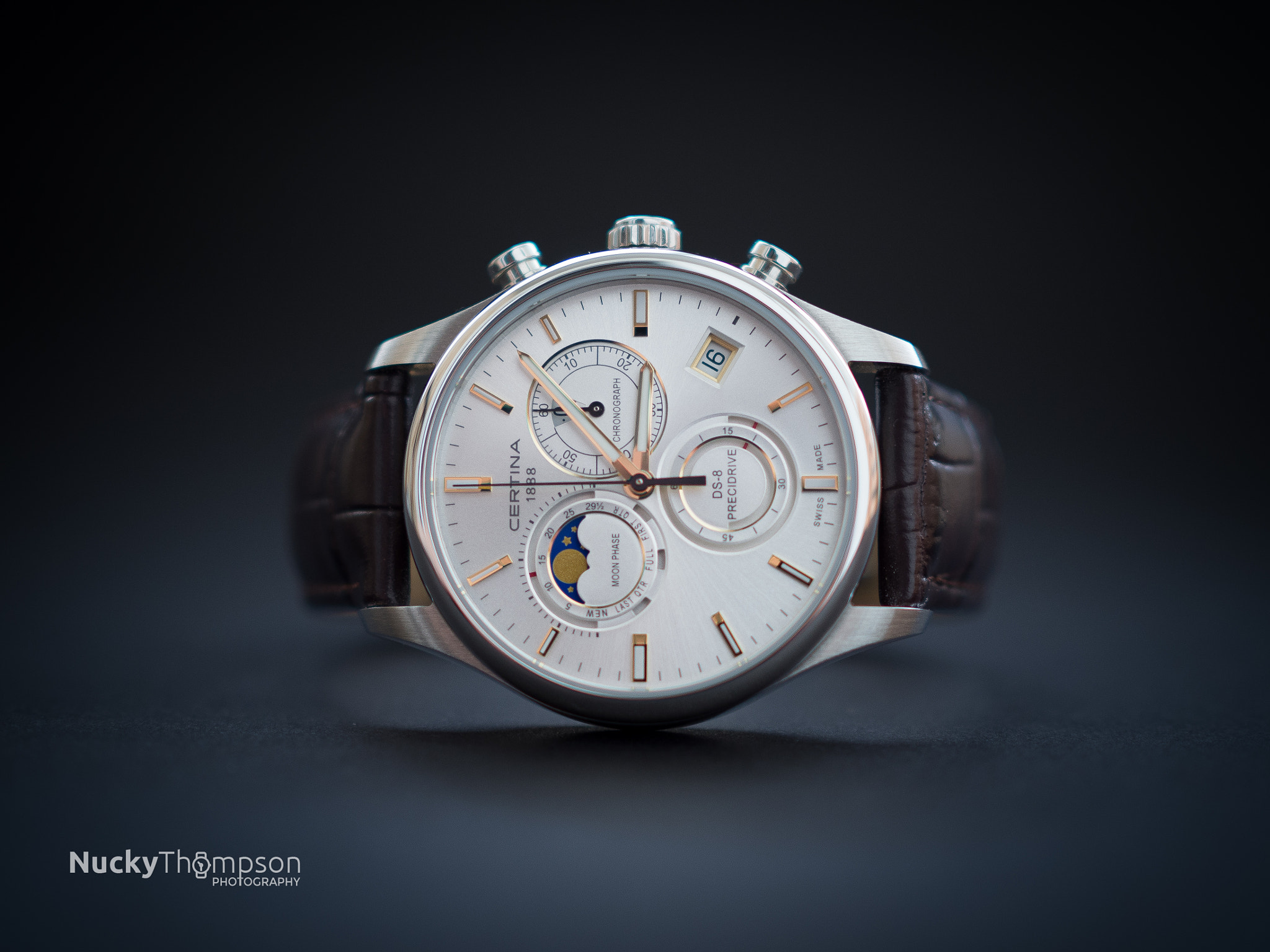 Olympus OM-D E-M10 II + Olympus M.Zuiko Digital 25mm F1.8 sample photo. Certina ds-8 moonphase chronograph watch photo photography