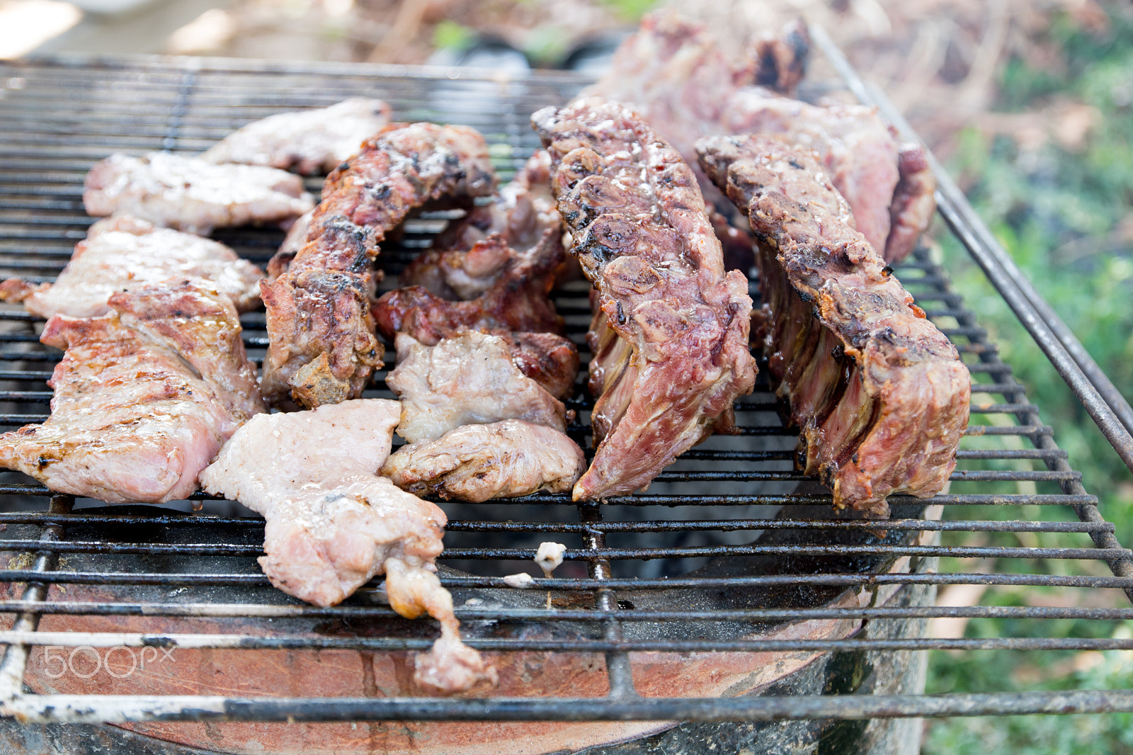 Nikon D500 sample photo. Pork rips grilled photography