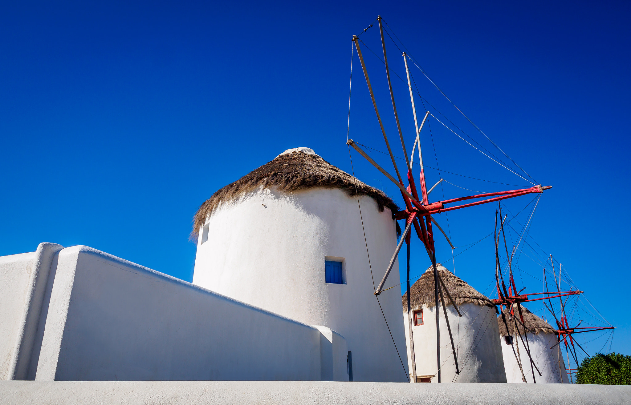 Olympus OM-D E-M10 + OLYMPUS M.12-50mm F3.5-6.3 sample photo. Mykonos - windmills 04 photography