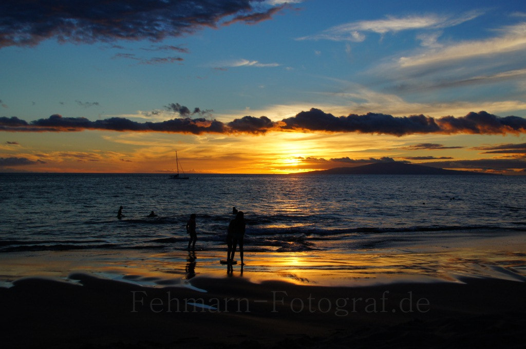 Sony Alpha DSLR-A580 sample photo. Maui sunset photography
