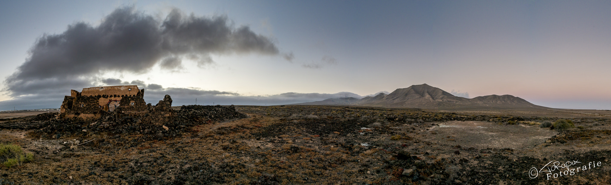 Sigma 24-70mm F2.8 EX DG Macro sample photo. Lanzarote desert panorama photography