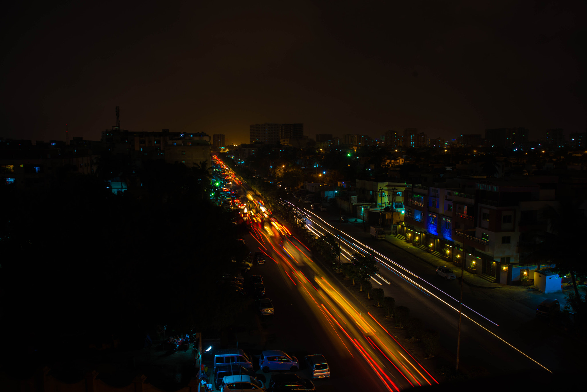 AF Zoom-Nikkor 28-105mm f/3.5-4.5D IF sample photo. Night view photography
