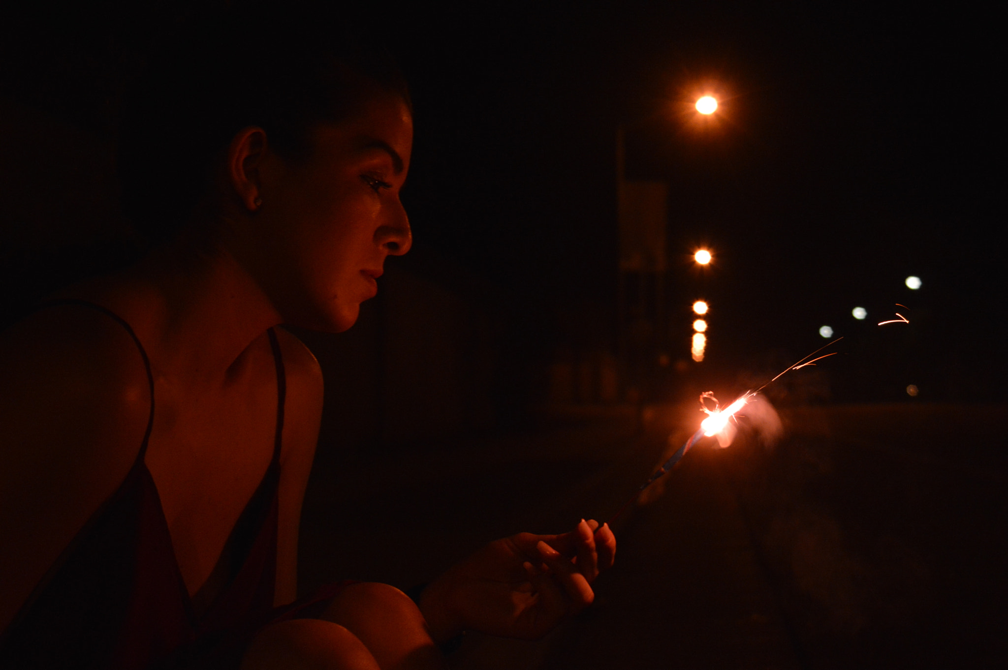 AF Zoom-Nikkor 35-70mm f/3.3-4.5 sample photo. Late night sparks  photography