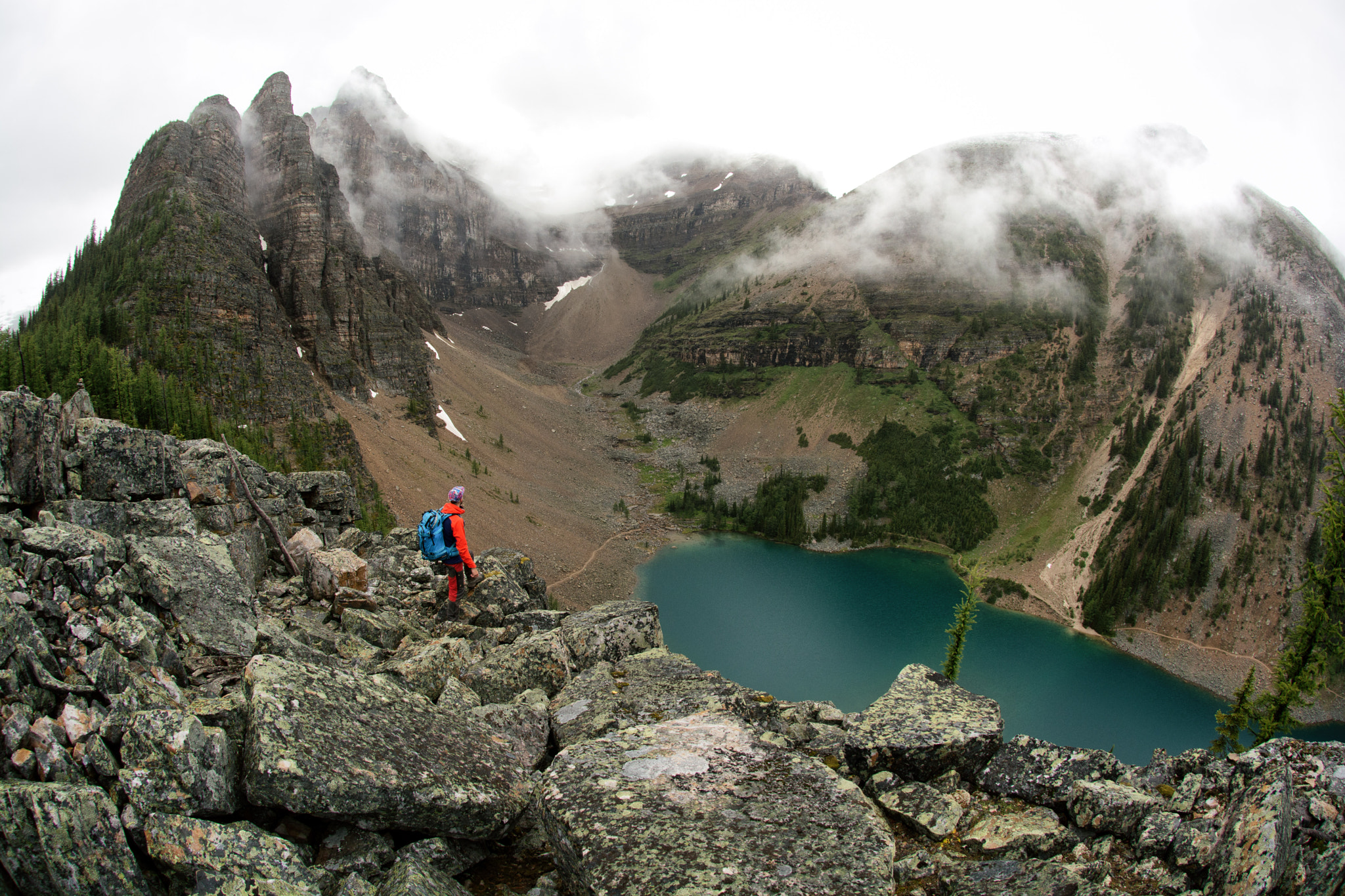 Nikon AF DX Fisheye-Nikkor 10.5mm F2.8G ED sample photo. Lake in the clouds photography