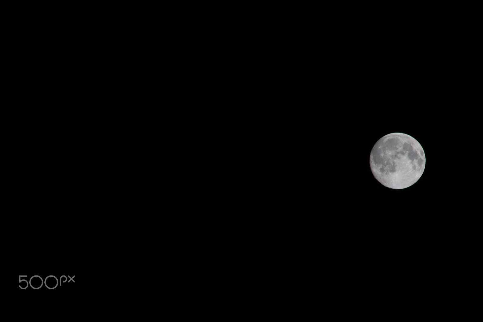Canon EF 90-300mm F4.5-5.6 sample photo. Moonlit night photography