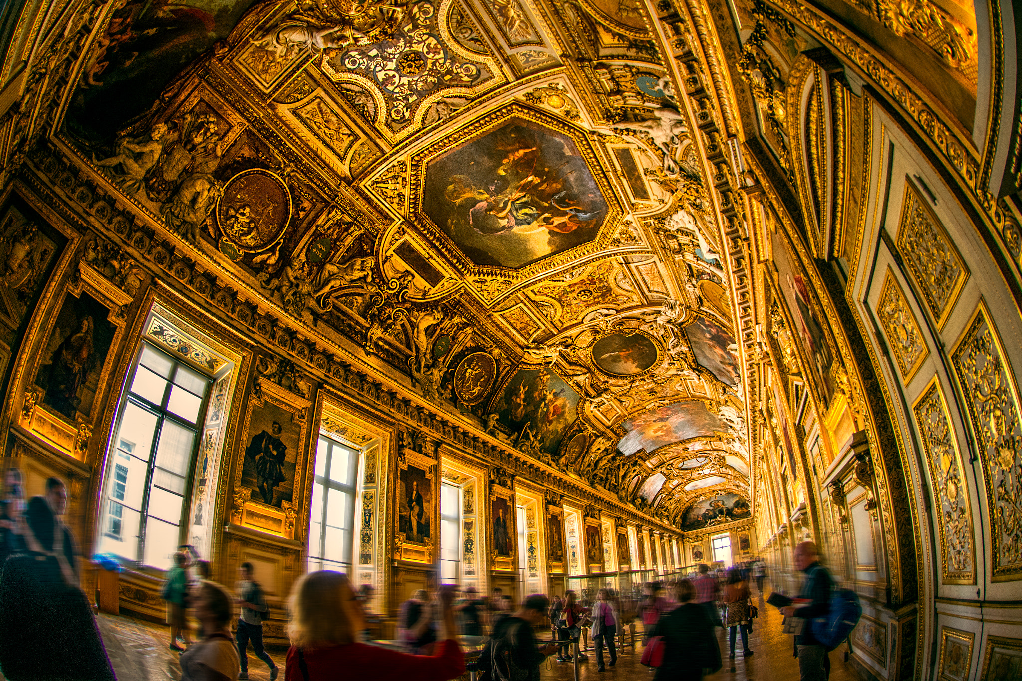 Nikon AF DX Fisheye-Nikkor 10.5mm F2.8G ED sample photo. Inside louvre - paris photography