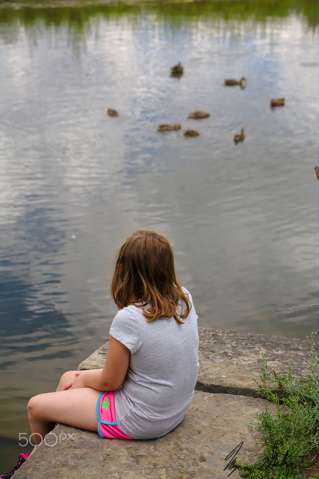 Canon EOS 5D + EF75-300mm f/4-5.6 sample photo. Watching ducks photography