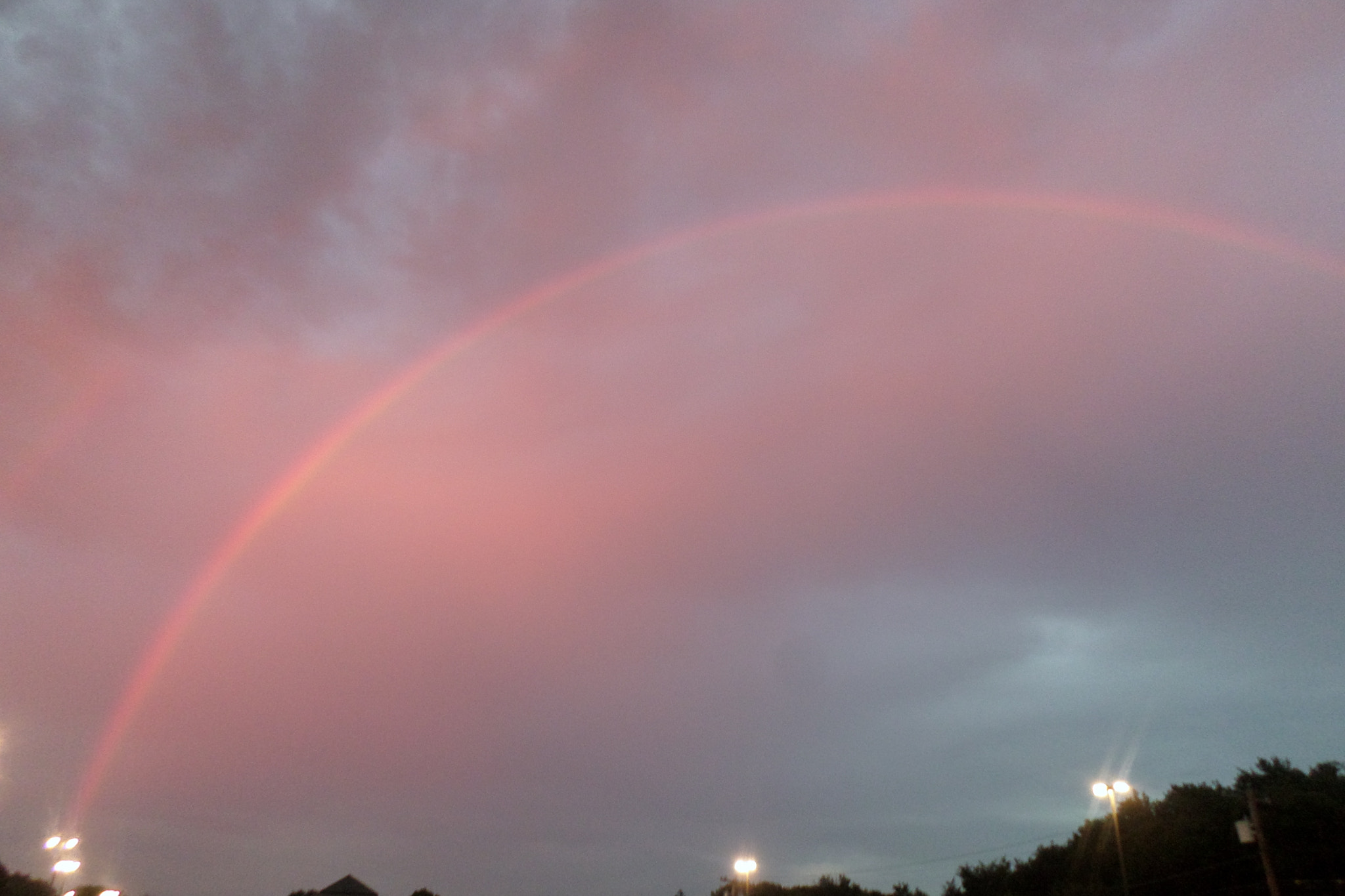 Samsung ST72/ST73 sample photo. Sunset rainbow photography