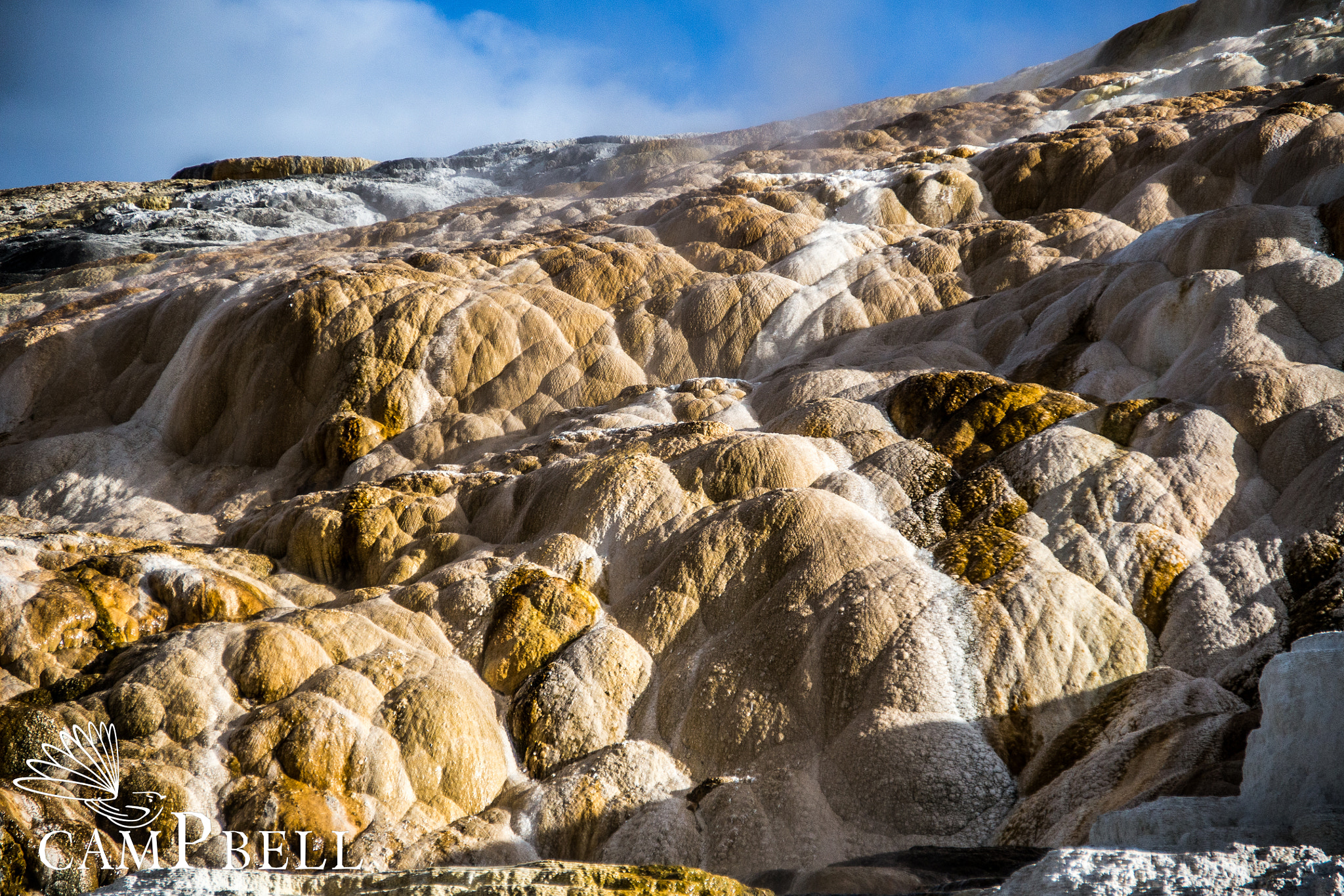 Sigma 18-250mm F3.5-6.3 DC OS HSM sample photo. Mammoth hot spring terraces photography