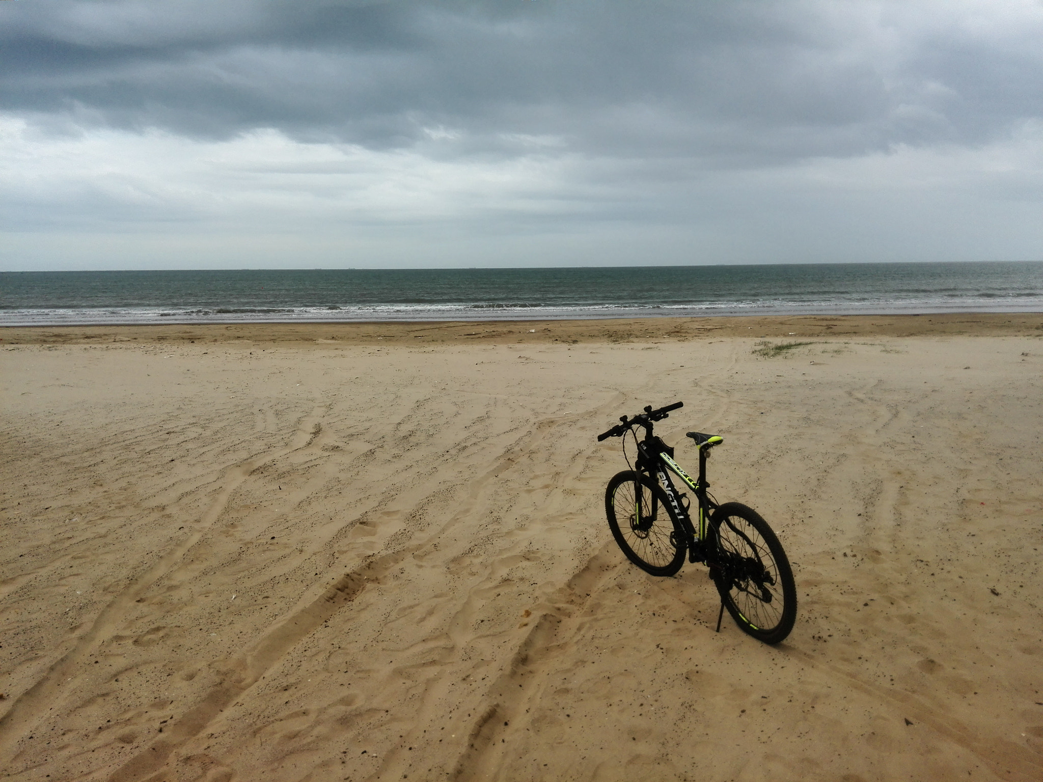 HUAWEI MediaPad X1 7.0 sample photo. 自行车与沙滩的邂逅 photography