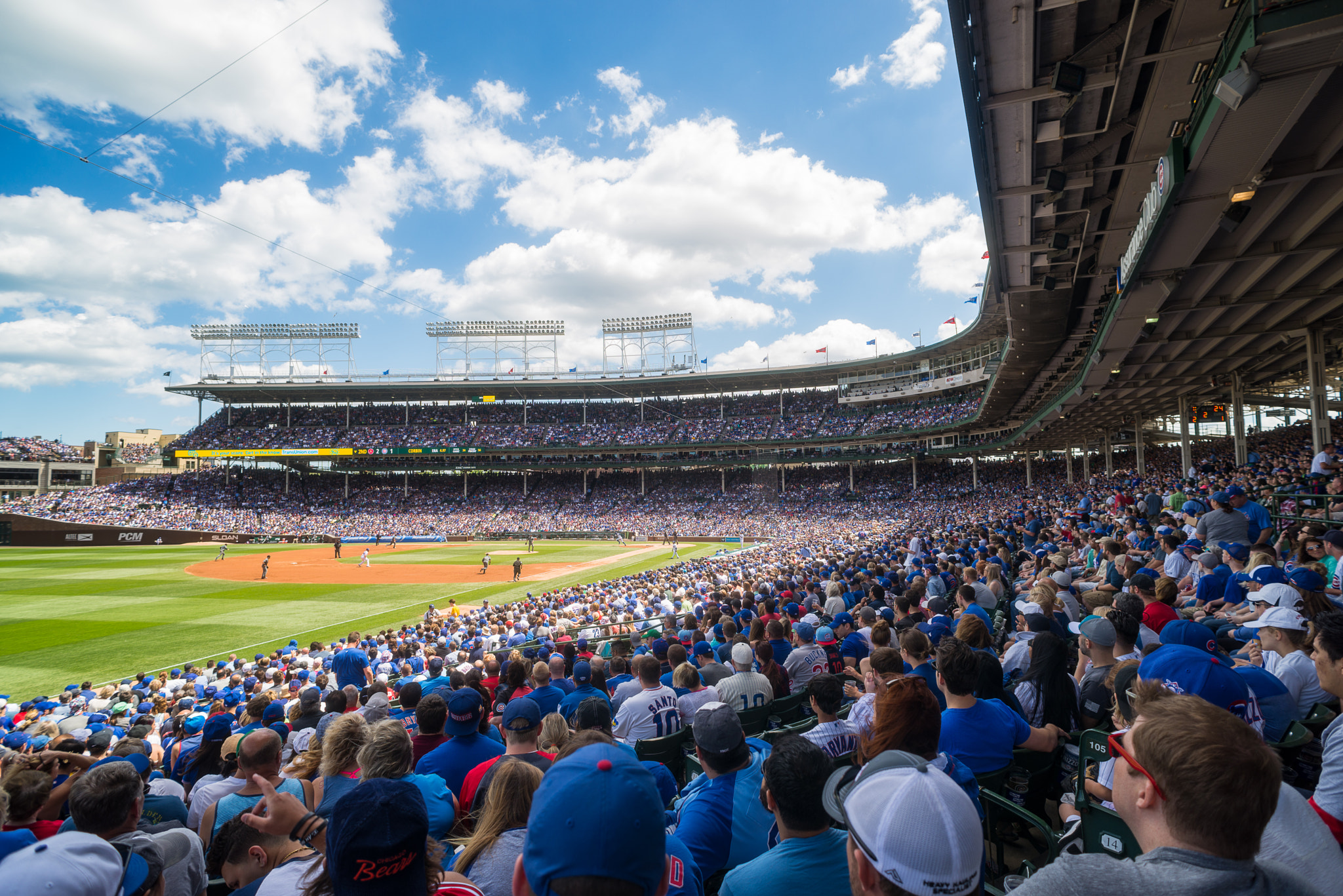 Nikon D610 + AF Nikkor 20mm f/2.8 sample photo. Wrigley field photography