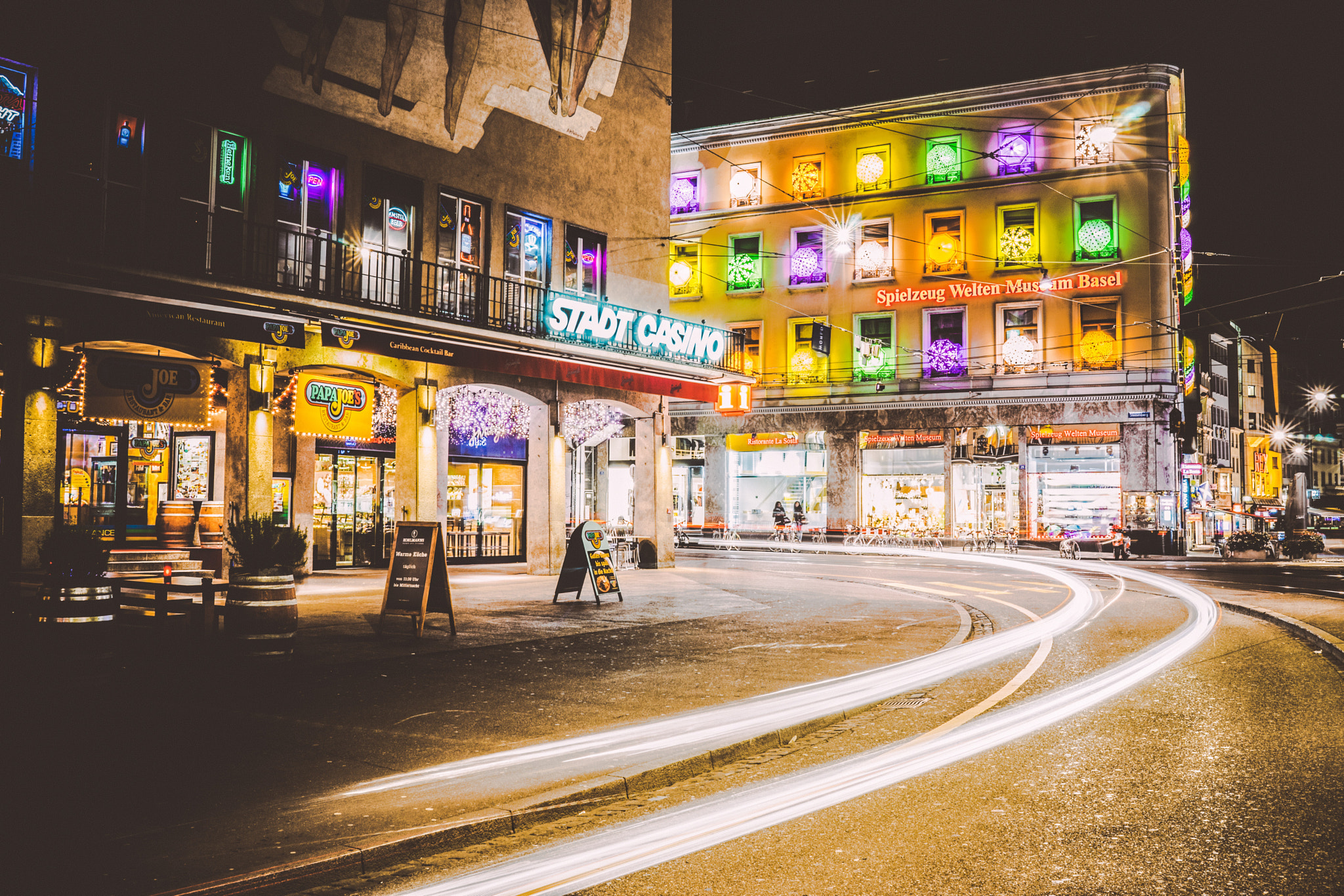Sony a7 + Sony Distagon T* FE 35mm F1.4 ZA sample photo. Night at basel photography