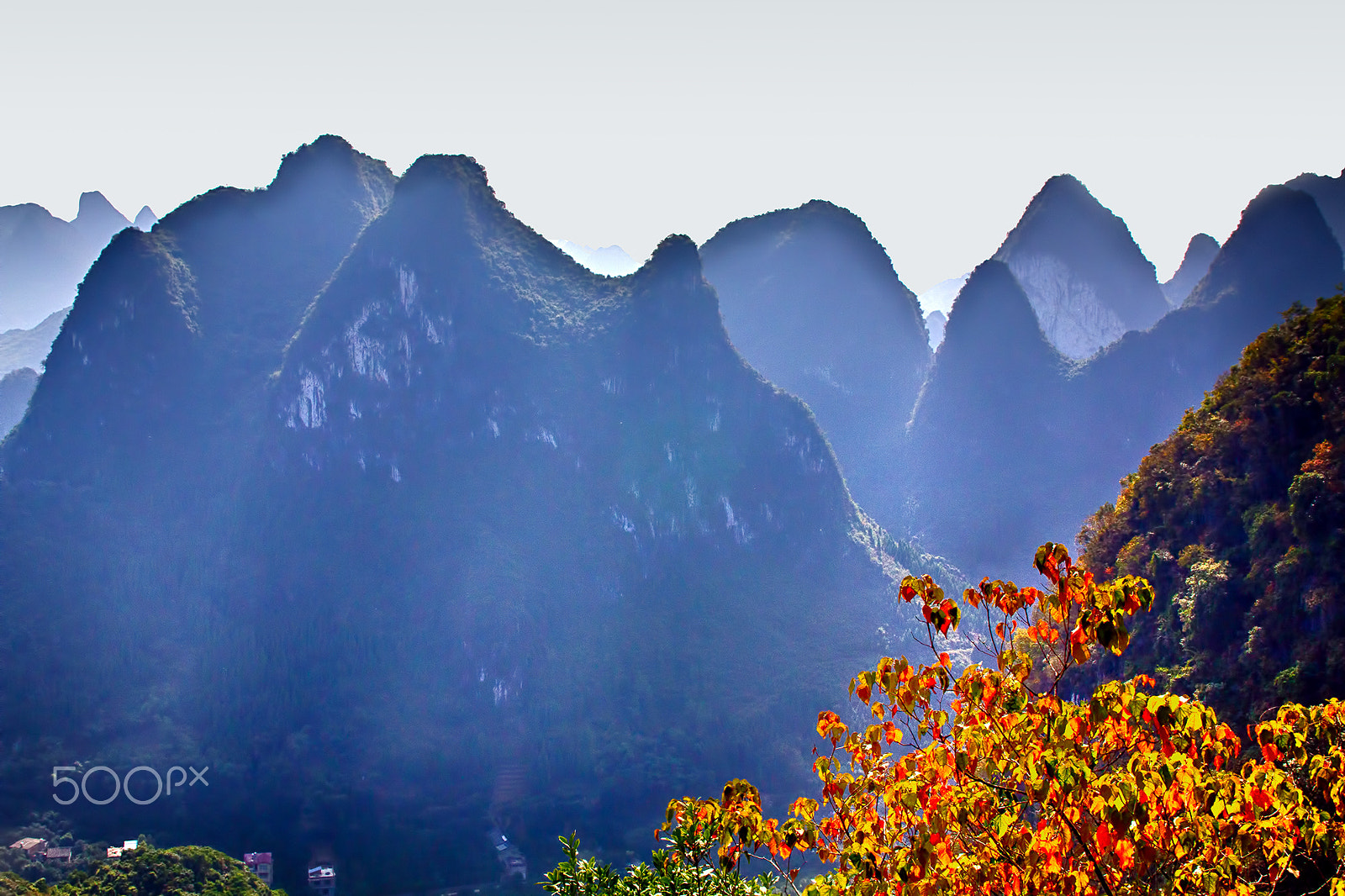 Canon EOS 60D + EF28-70mm f/2.8L USM sample photo. Karst mountains near the li river photography
