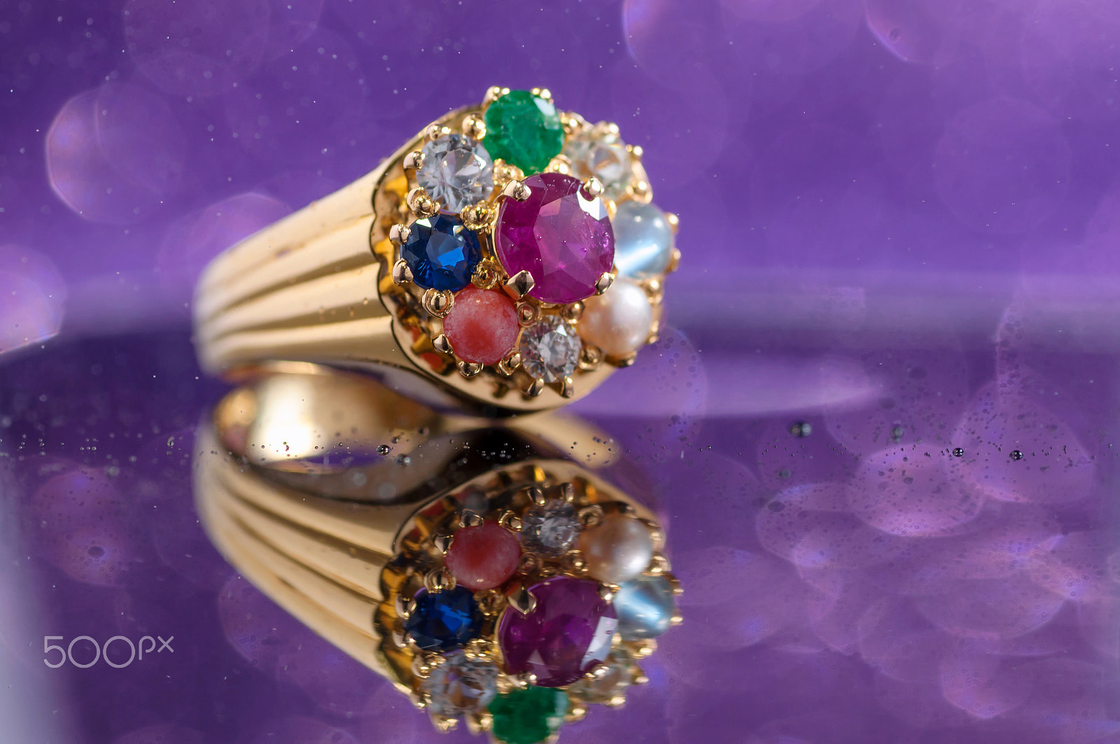 Nikon D5000 sample photo. Nine gems ring photography