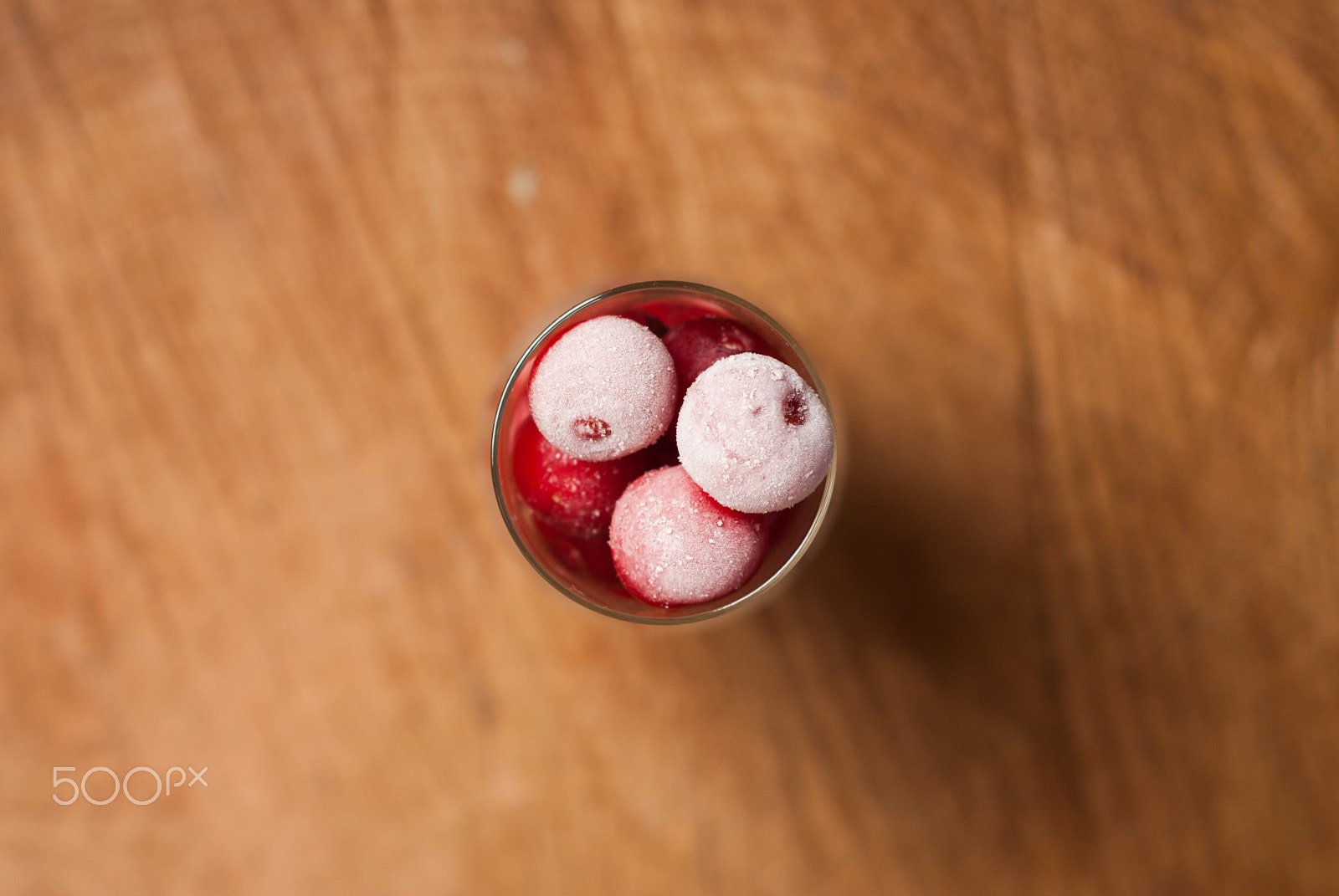 Nikon D80 + AF Nikkor 50mm f/1.8 N sample photo. Frozen cherries in wine glass, photography