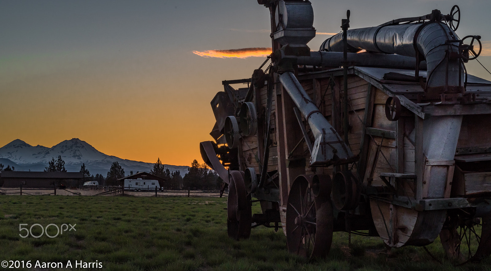 Nikon AF Micro-Nikkor 60mm F2.8D sample photo. Hwy 20 old farm equipment photography