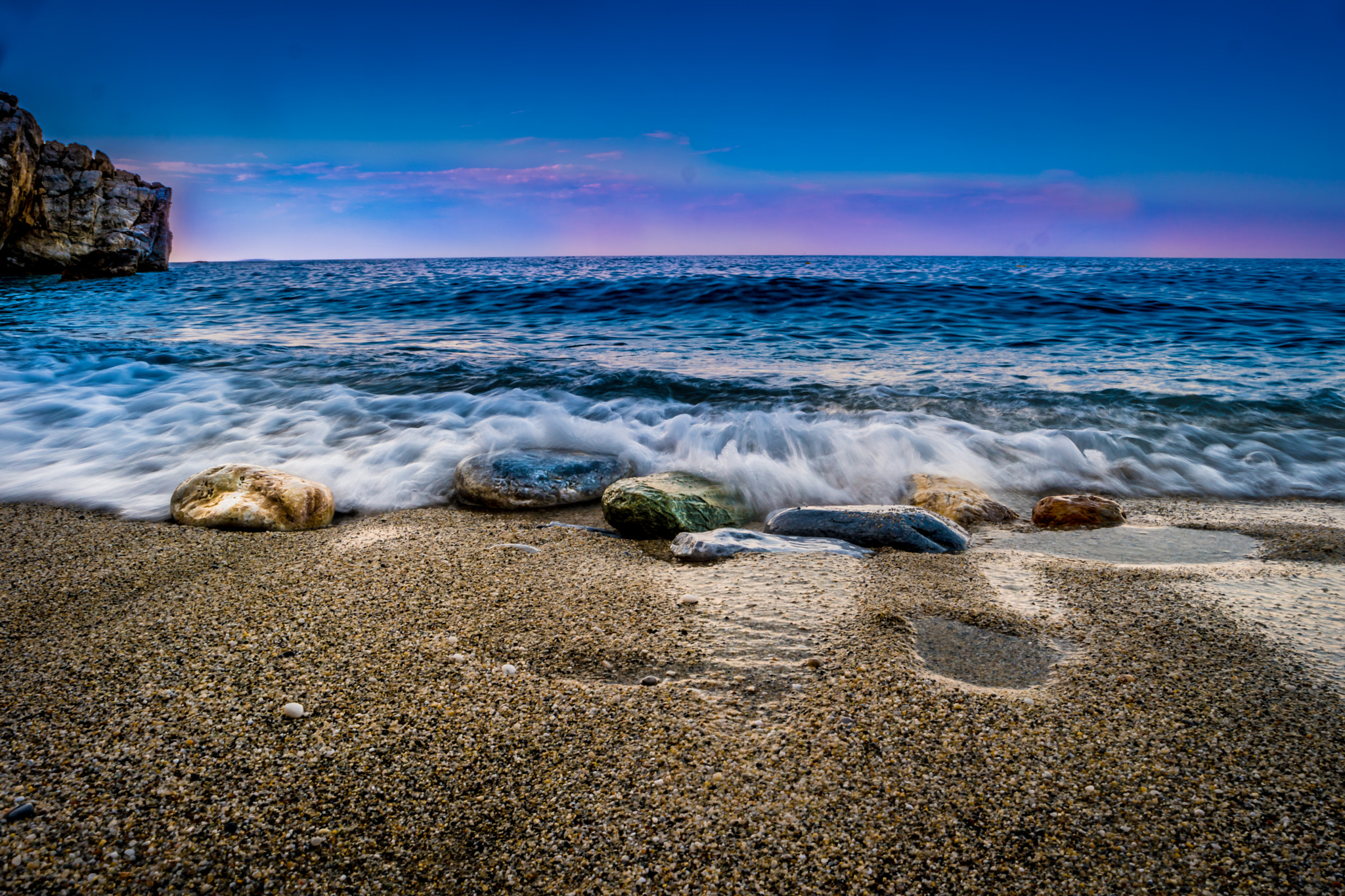 Samsung NX1 sample photo. Aegean waves photography