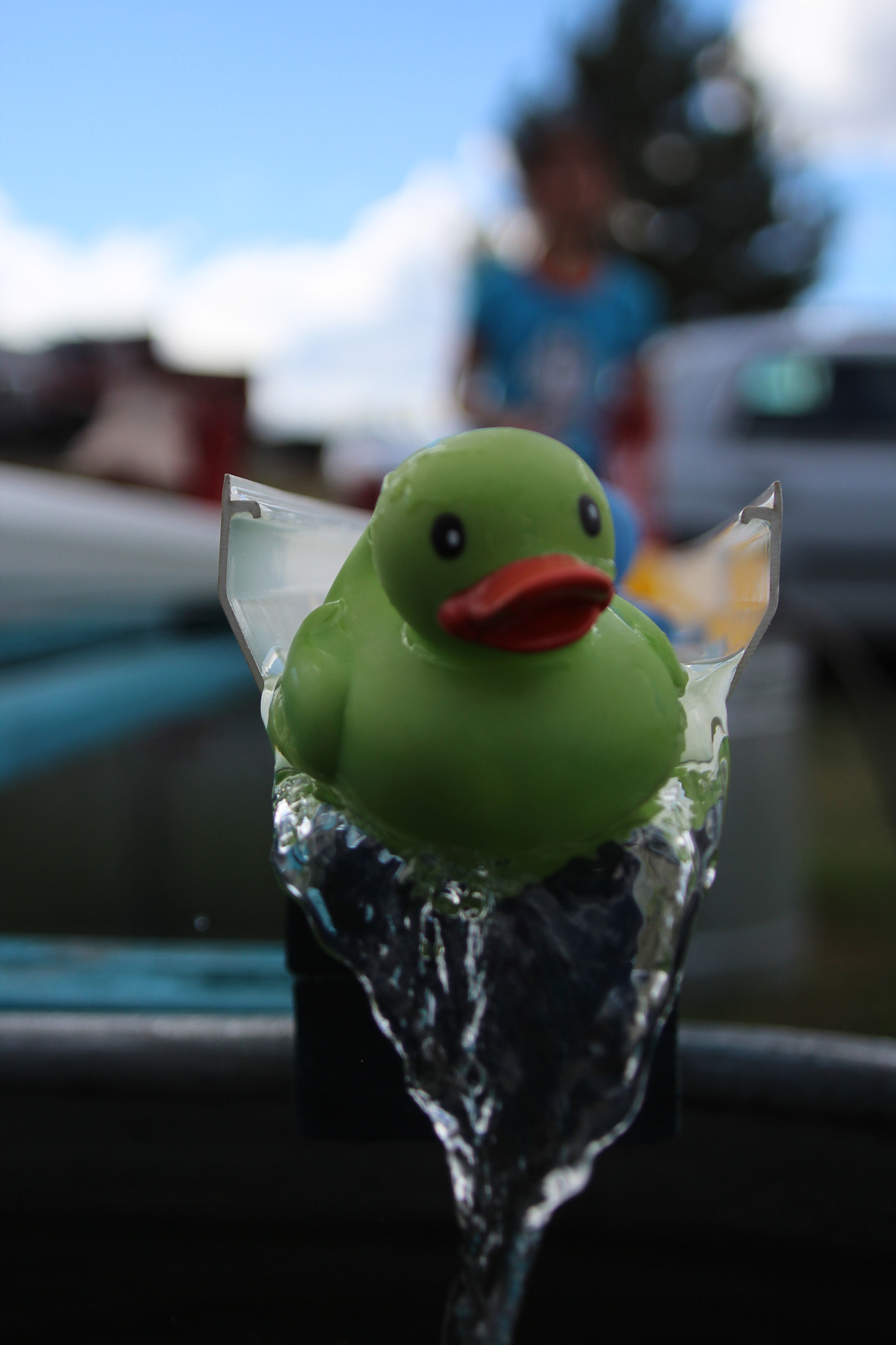Canon EF 20-35mm f/2.8L sample photo. Duck race moment photography