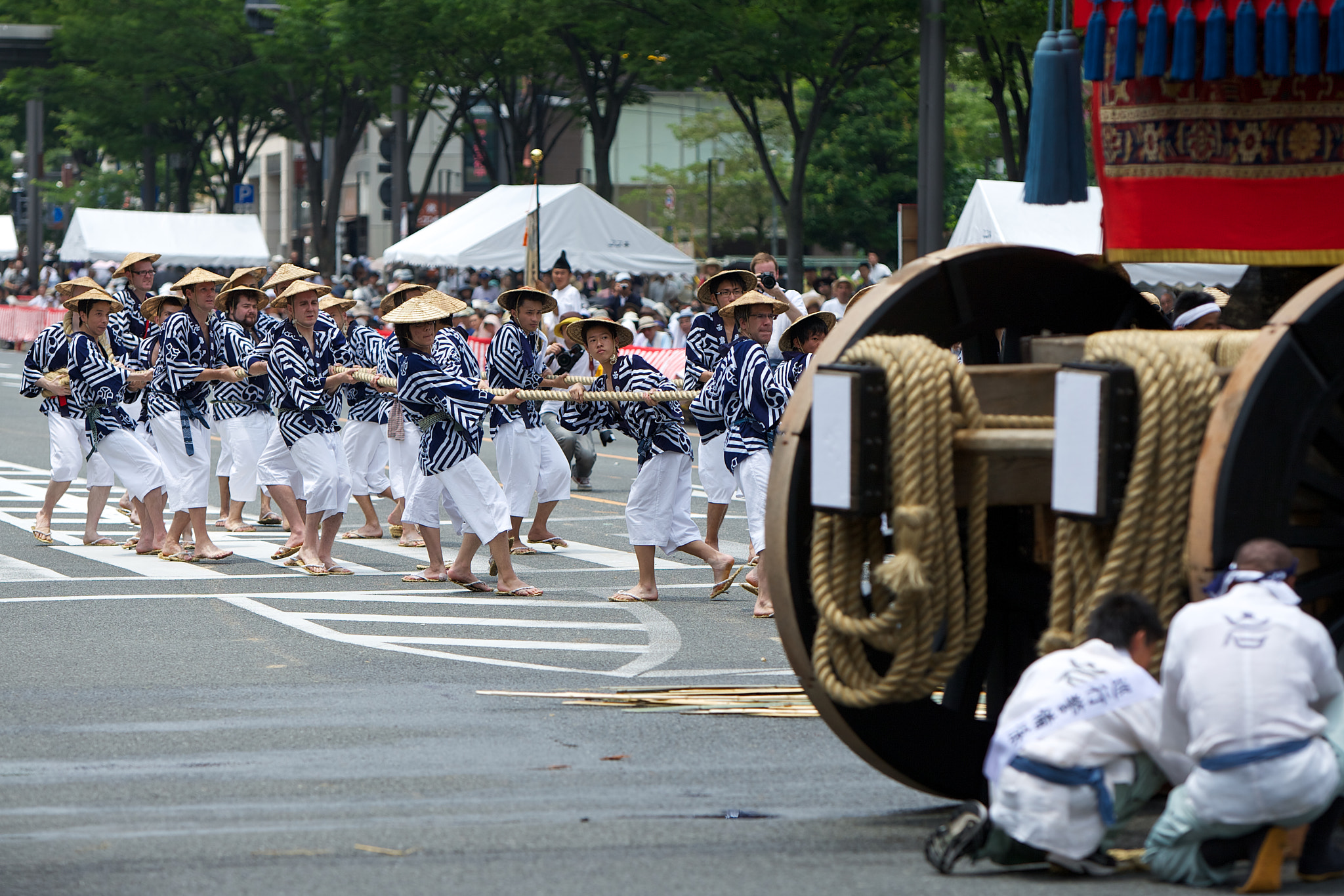 Canon EOS-1D Mark III sample photo. One more pull - gion festival photography