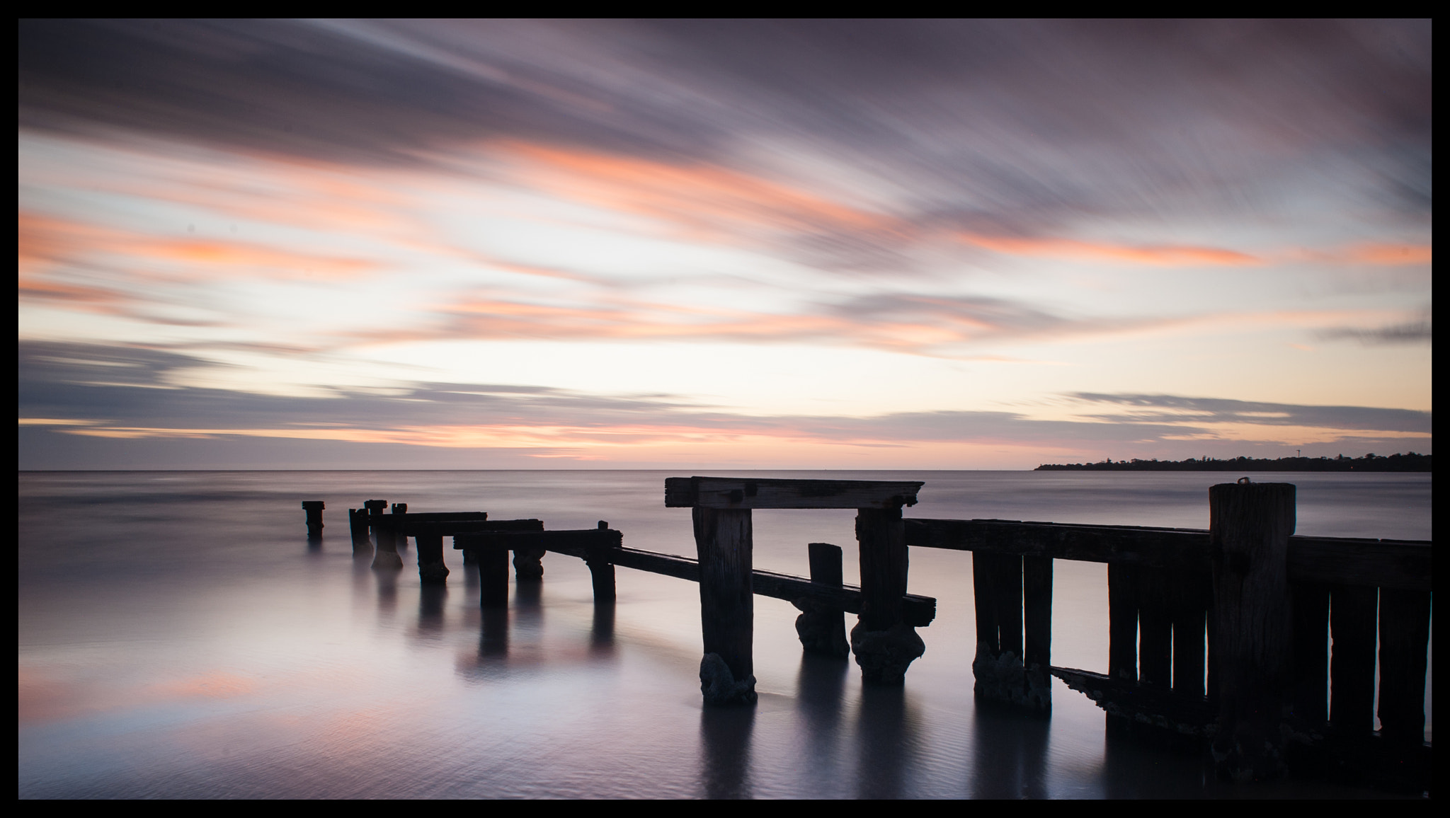 Nikon D700 + AF Nikkor 24mm f/2.8 sample photo. Sunset at parkdale beach photography