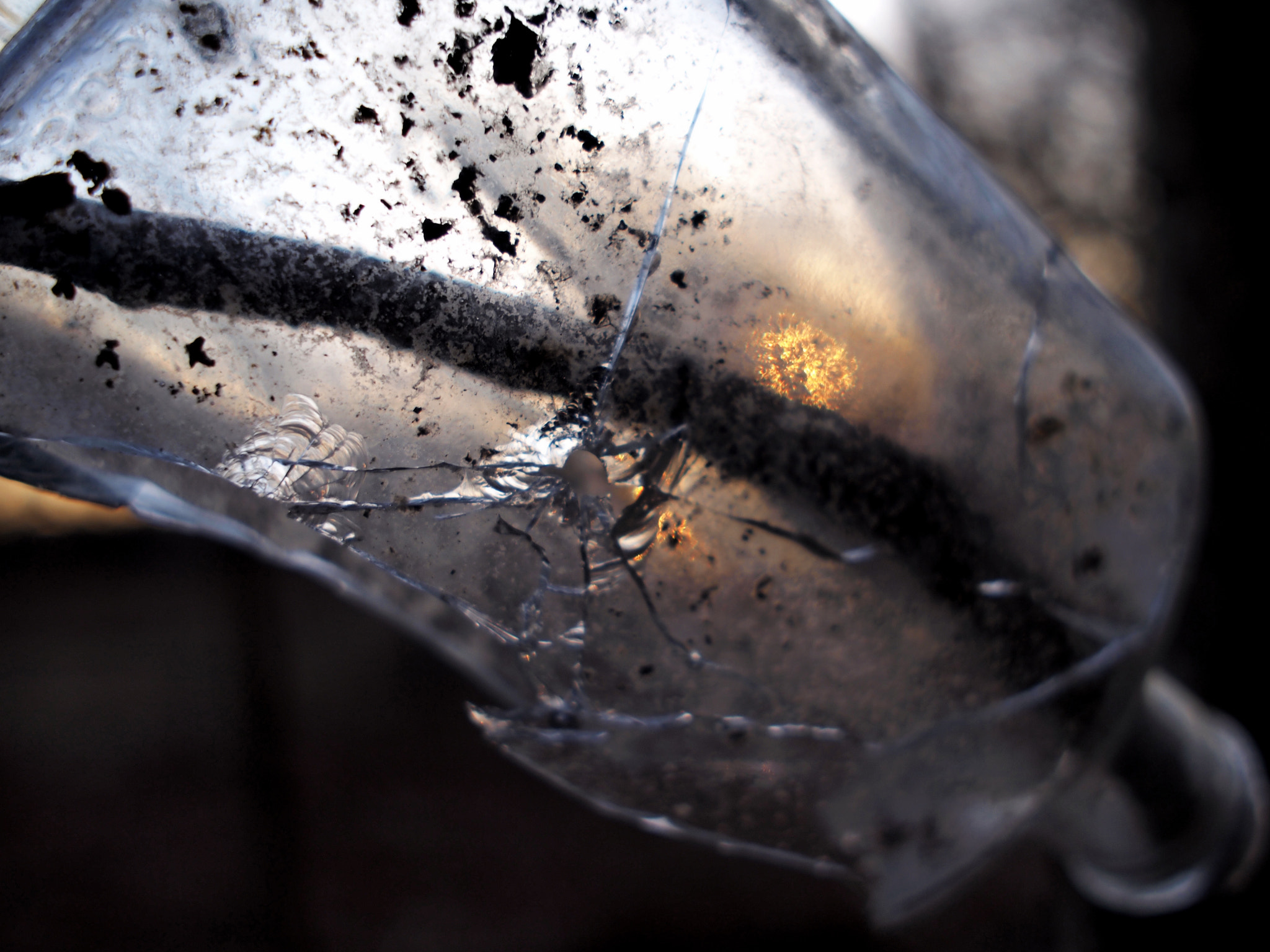 Sigma 19mm F2.8 EX DN sample photo. Sunset through broken glass photography