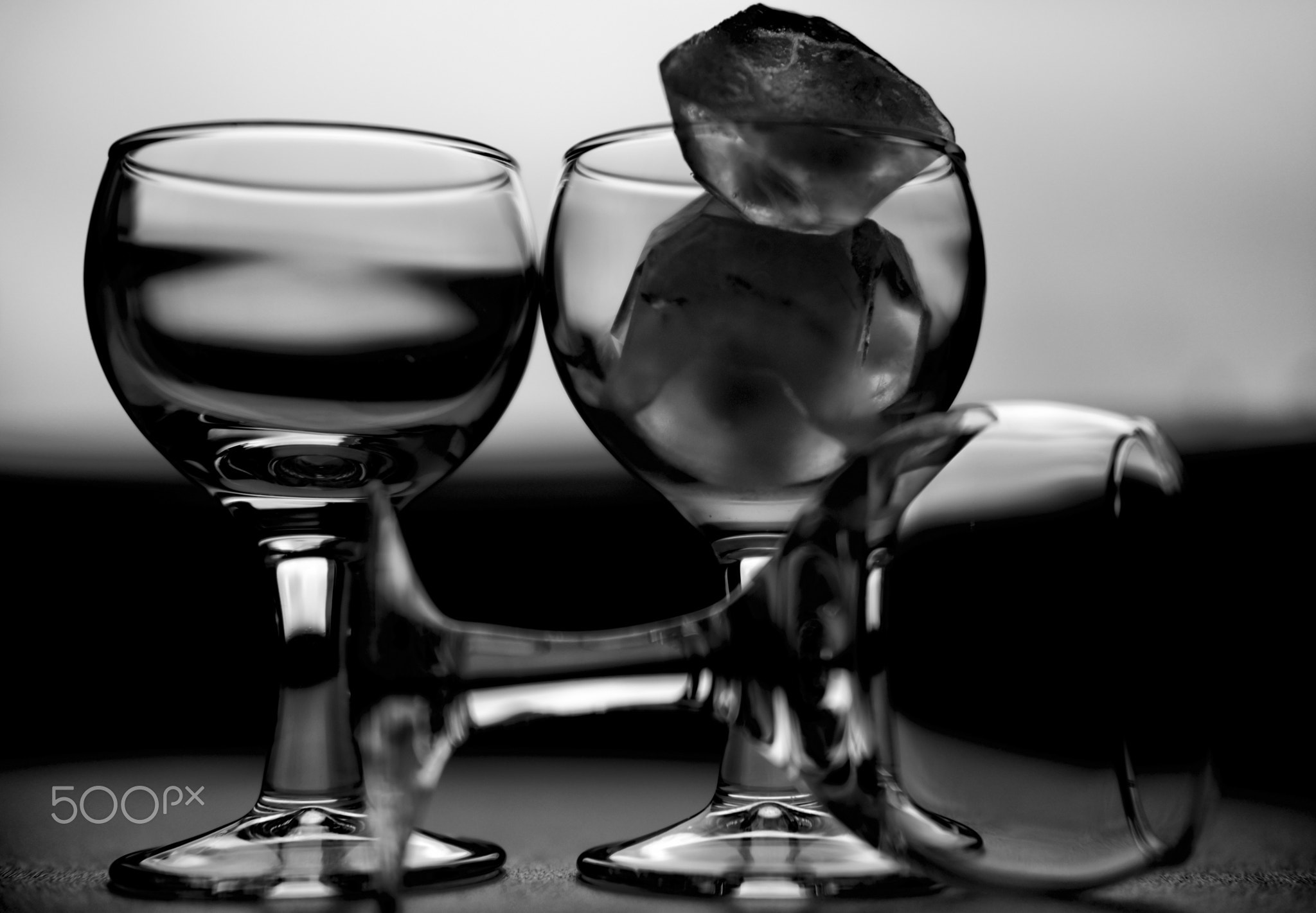 wine glass art for interiors ,fujifilm x-pro2 acros black and white