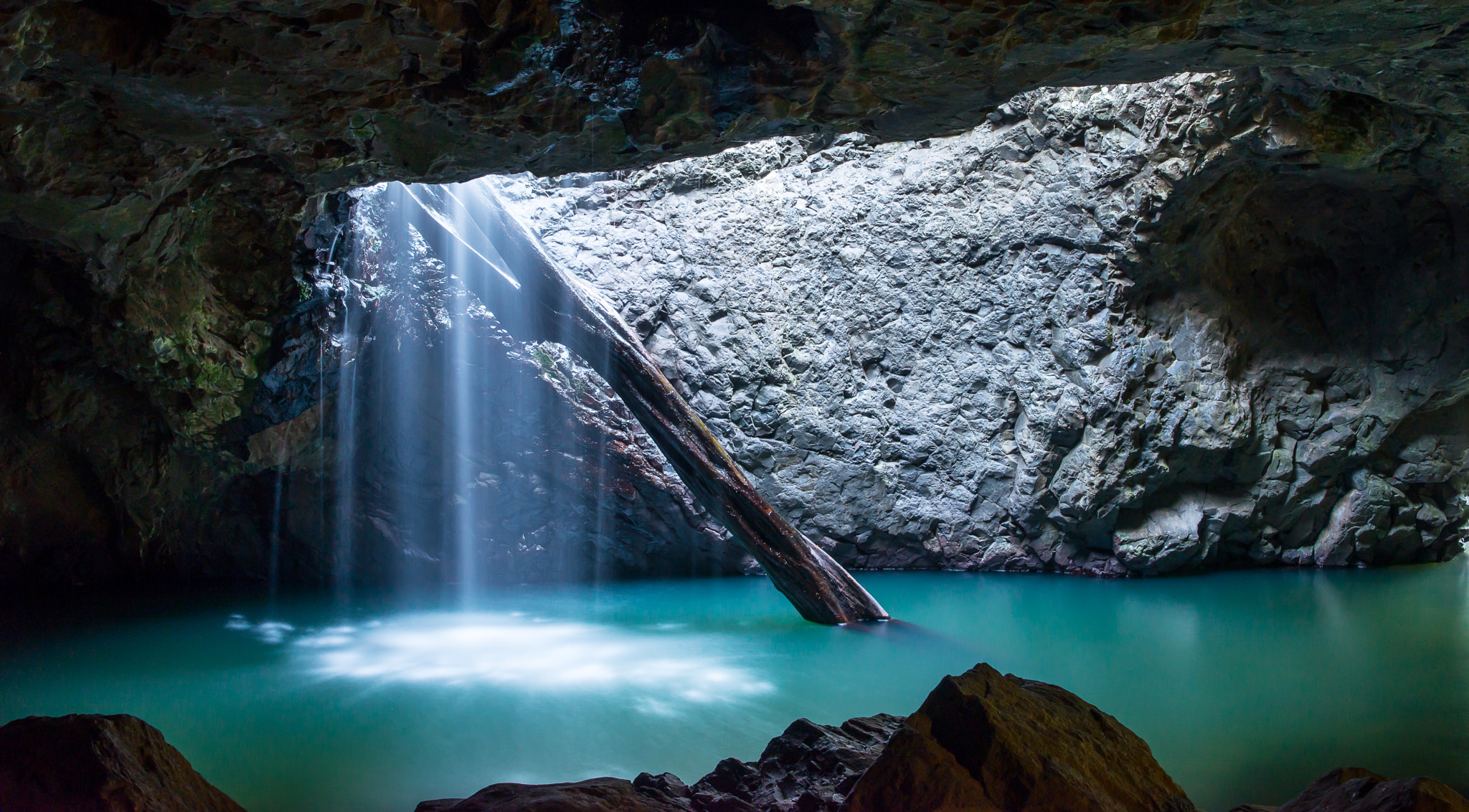 Nikon D600 + Samyang 35mm F1.4 AS UMC sample photo. Natural bridge - springbrook photography