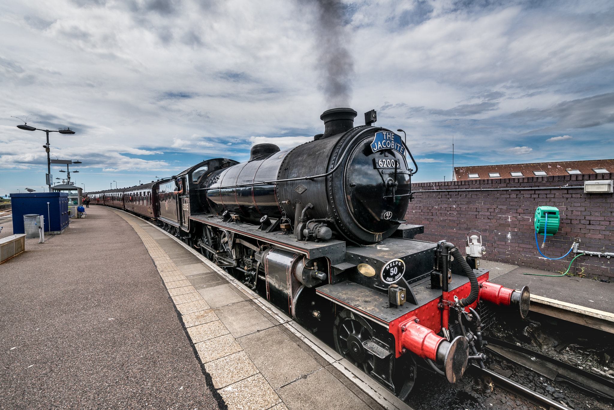 Sony a7R II + Canon EF 300mm f/2.8L sample photo. Jacobite steam train photography