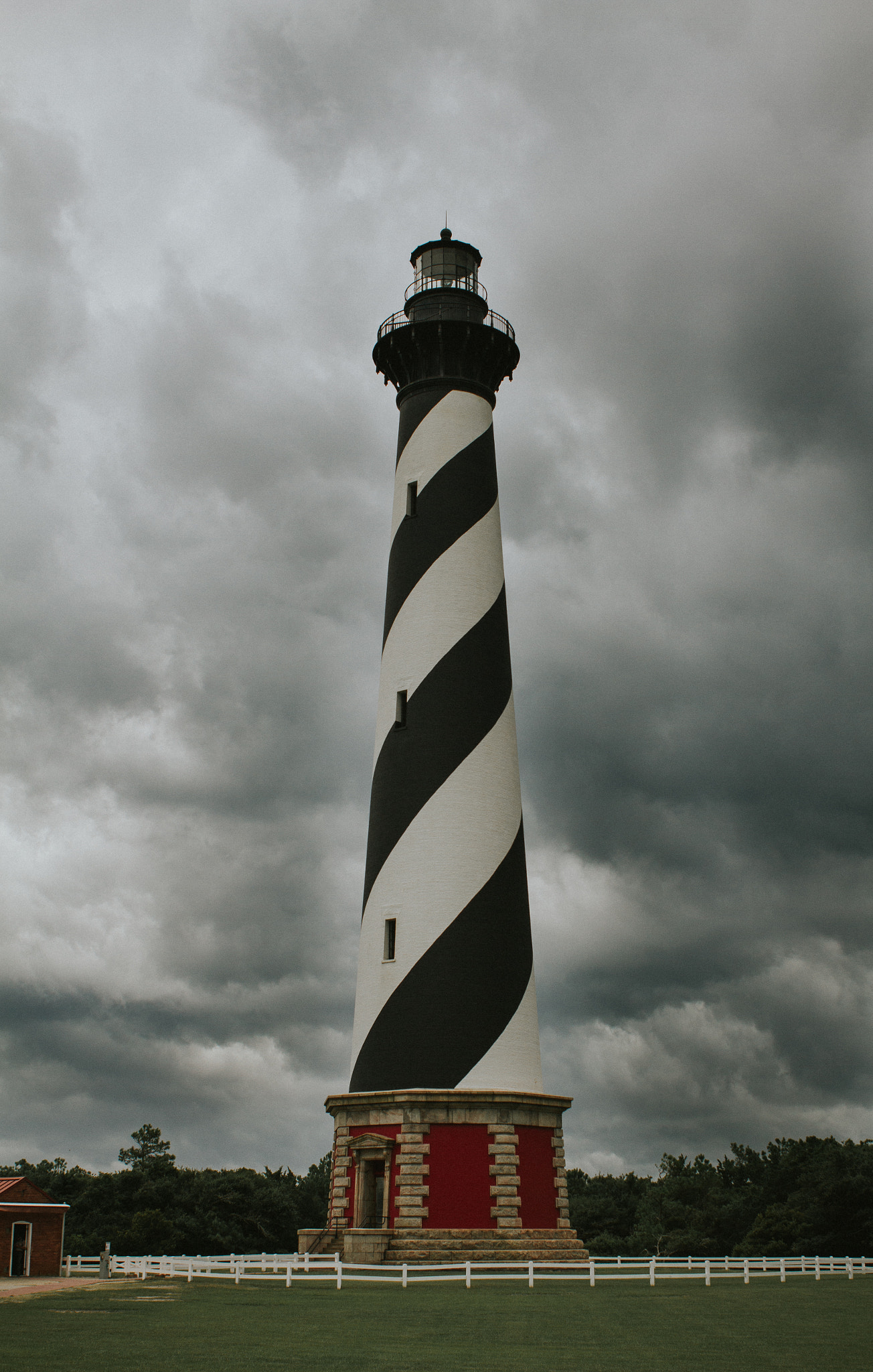 Canon EOS 7D + Canon EF 28mm F2.8 sample photo. Storm over cape hatteras lighthouse photography