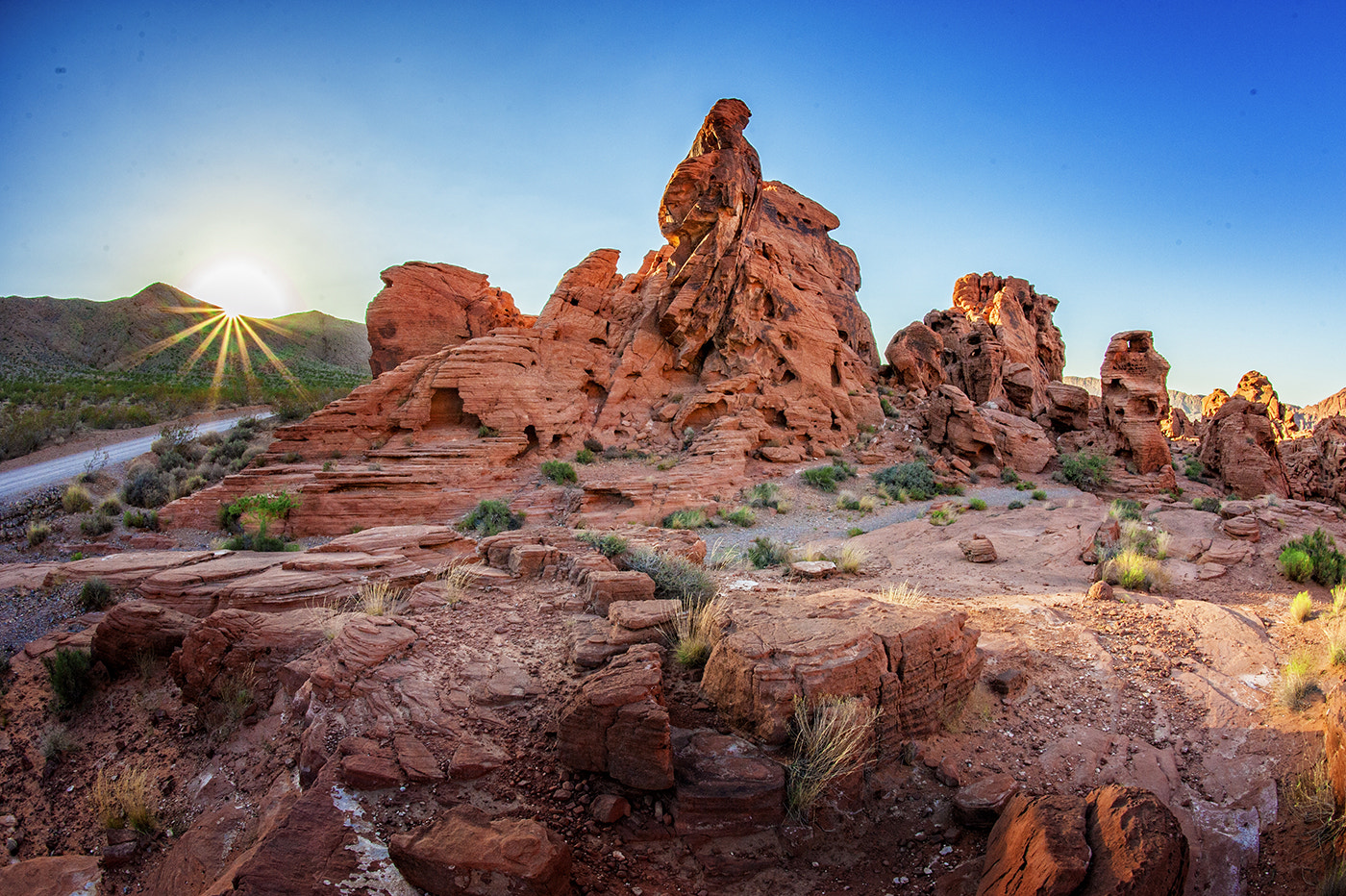 Nikon D700 + Nikon AF Fisheye-Nikkor 16mm F2.8D sample photo. Valley of fire photography