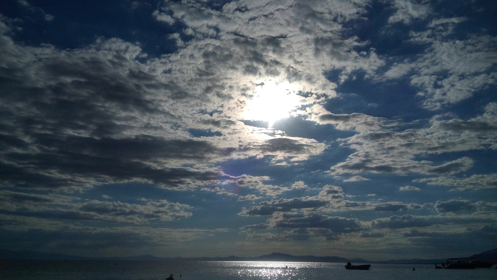 LG LBello sample photo. Sky sun clouds and sea.. photography