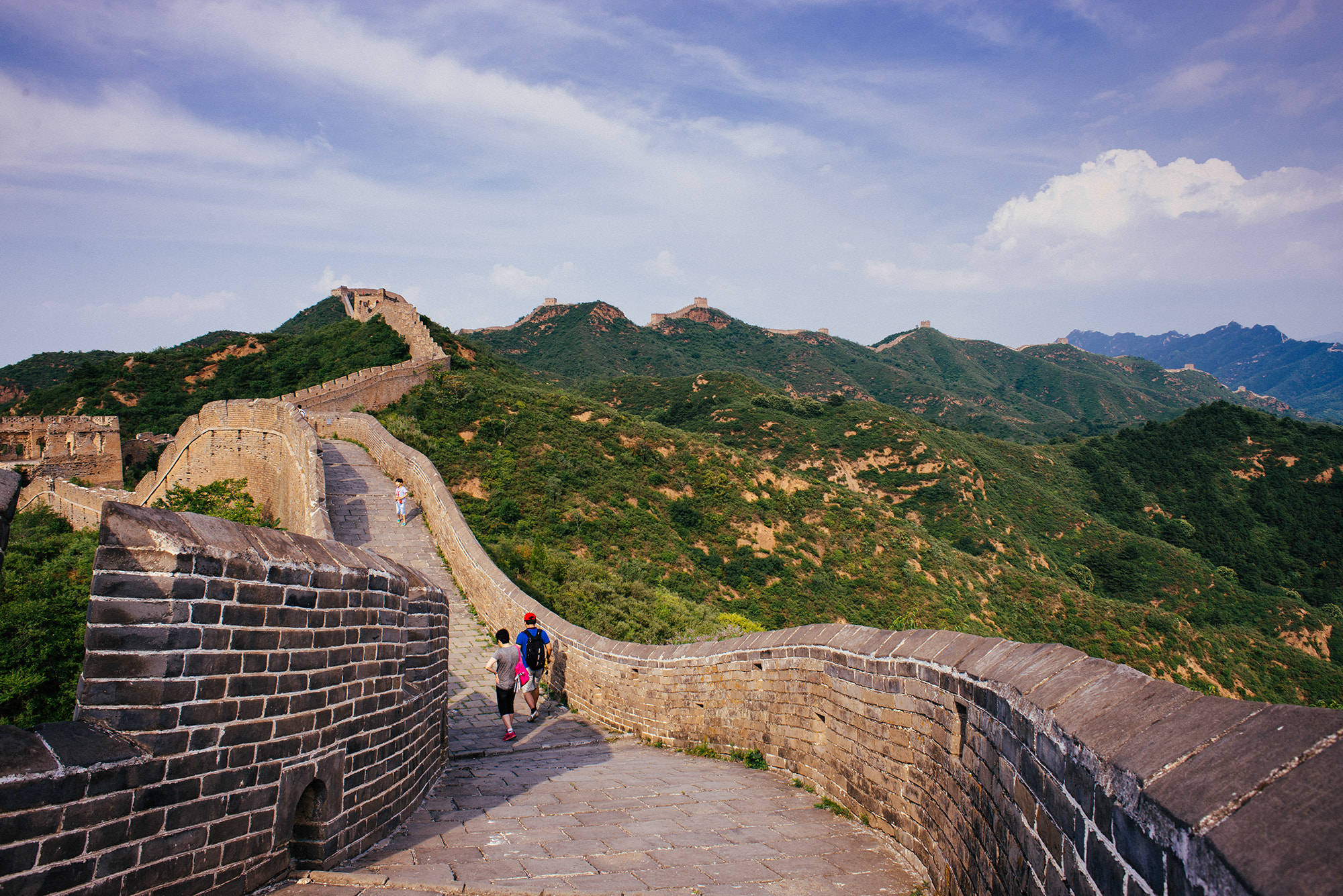 Nikon D600 + Nikon AF Nikkor 24mm F2.8D sample photo. Great wall not crowded photography