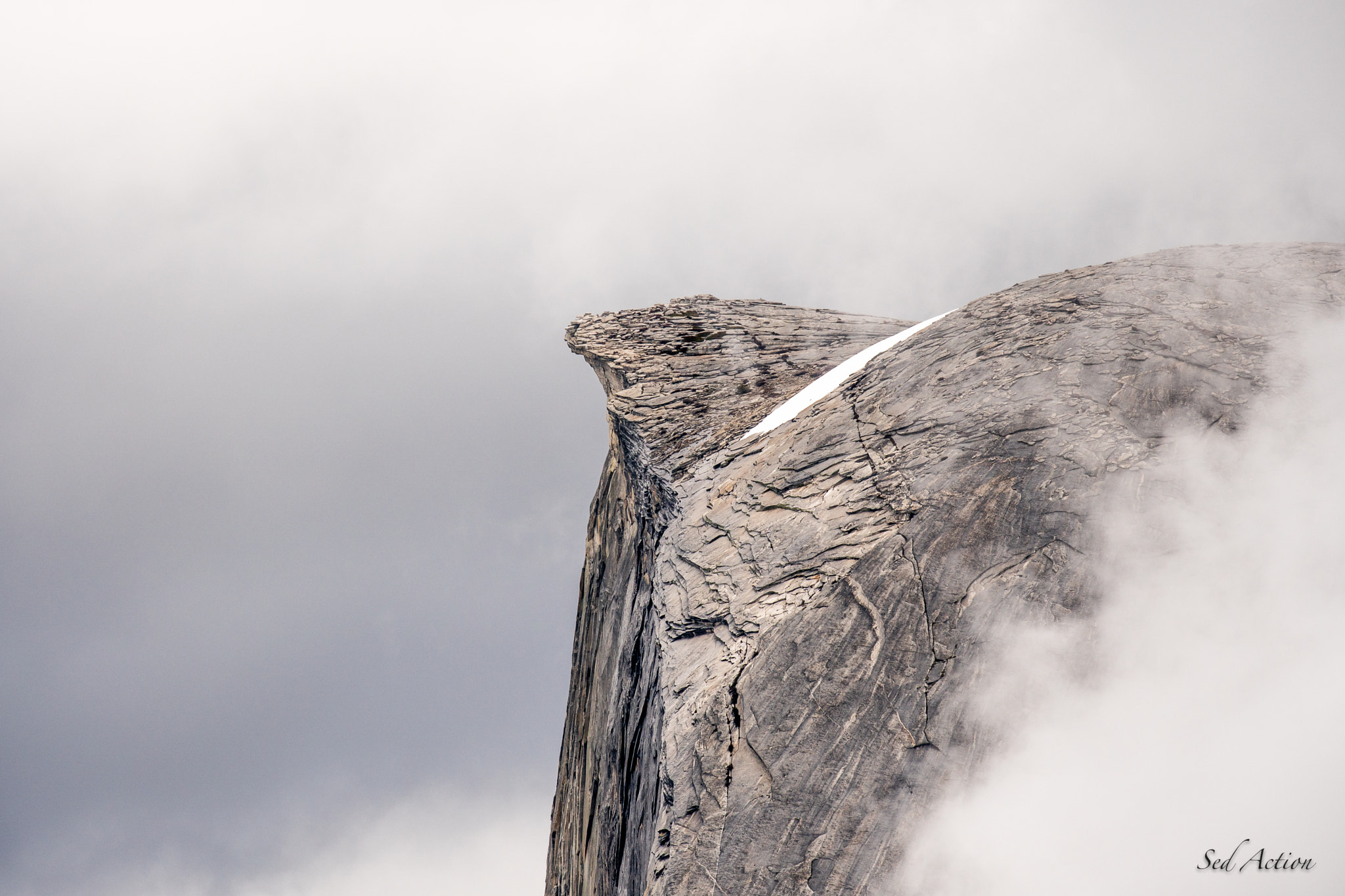 Sony a6300 sample photo. Half dome zoomed in photography