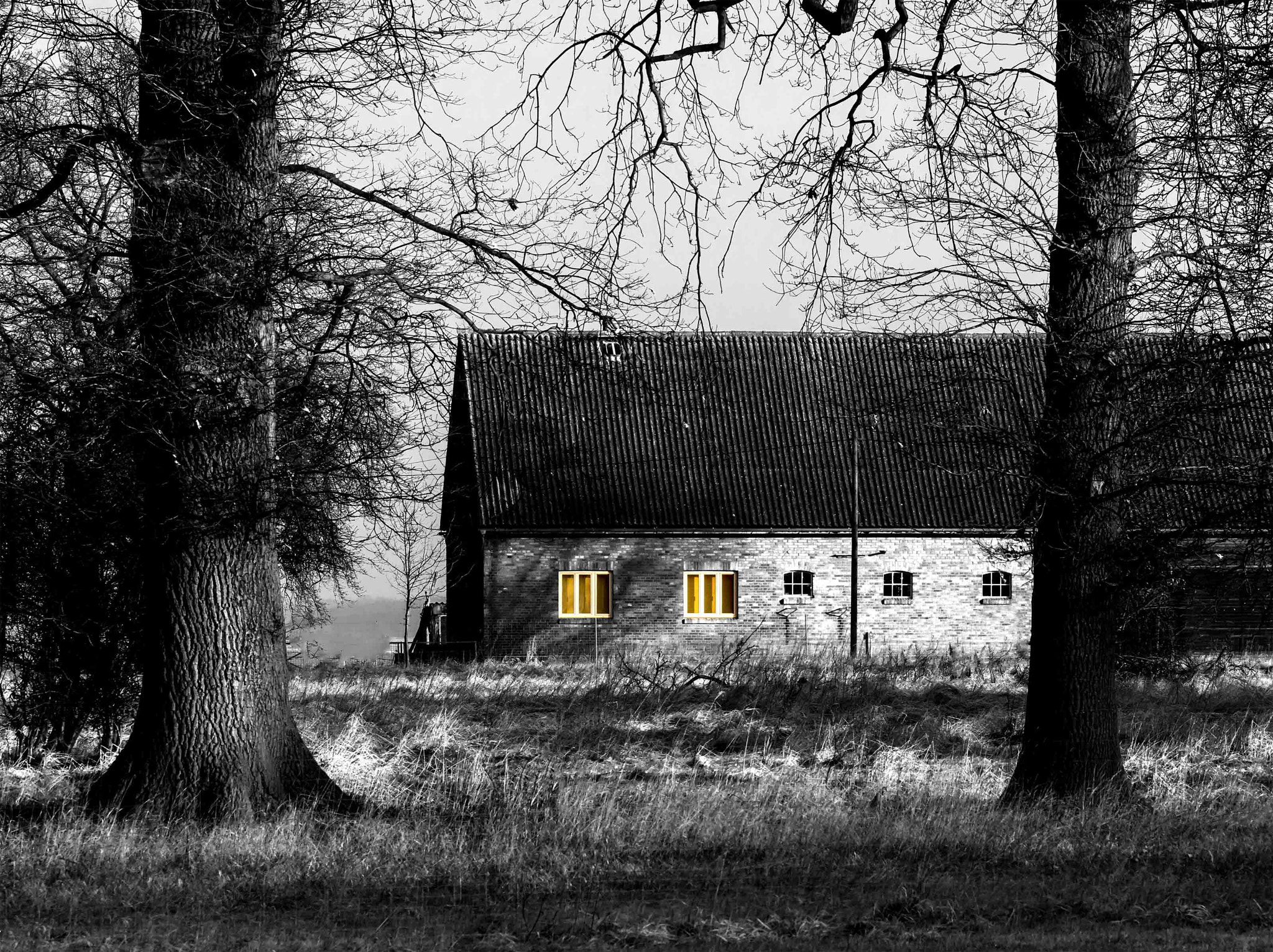 Nikon D7100 + Sigma 50-150mm F2.8 EX APO DC OS HSM sample photo. The house with the yellow window photography