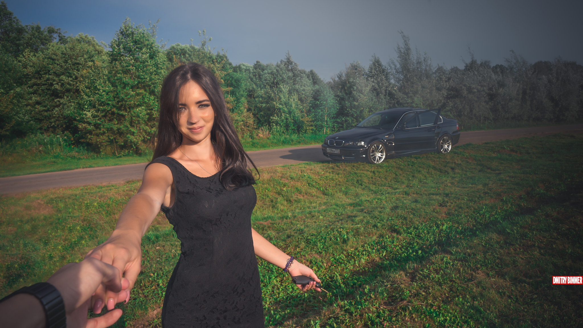 Sony a99 II sample photo. Bmw e46 and sexy girl photography