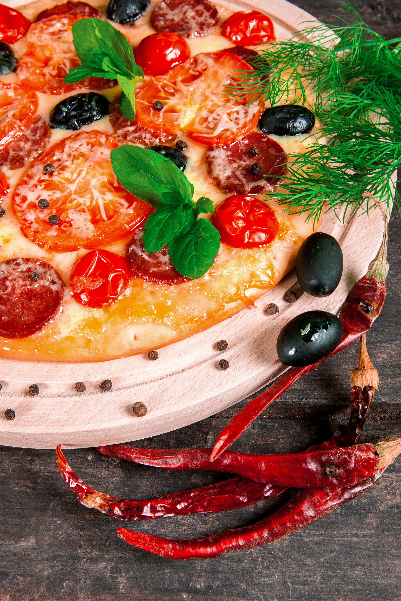 Nikon D2X sample photo. Pizza photography