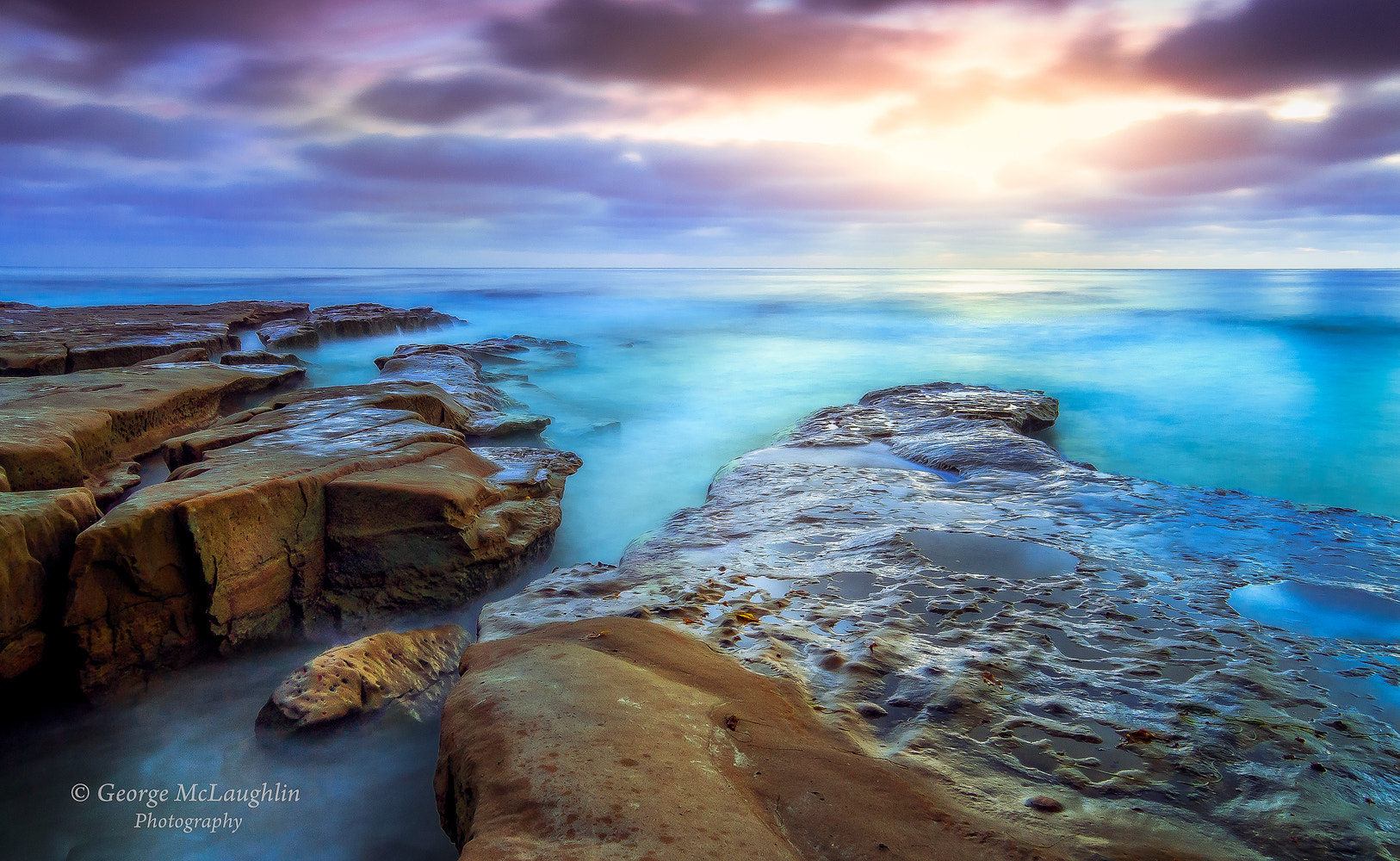 Nikon D200 sample photo. La jolla sunset photography