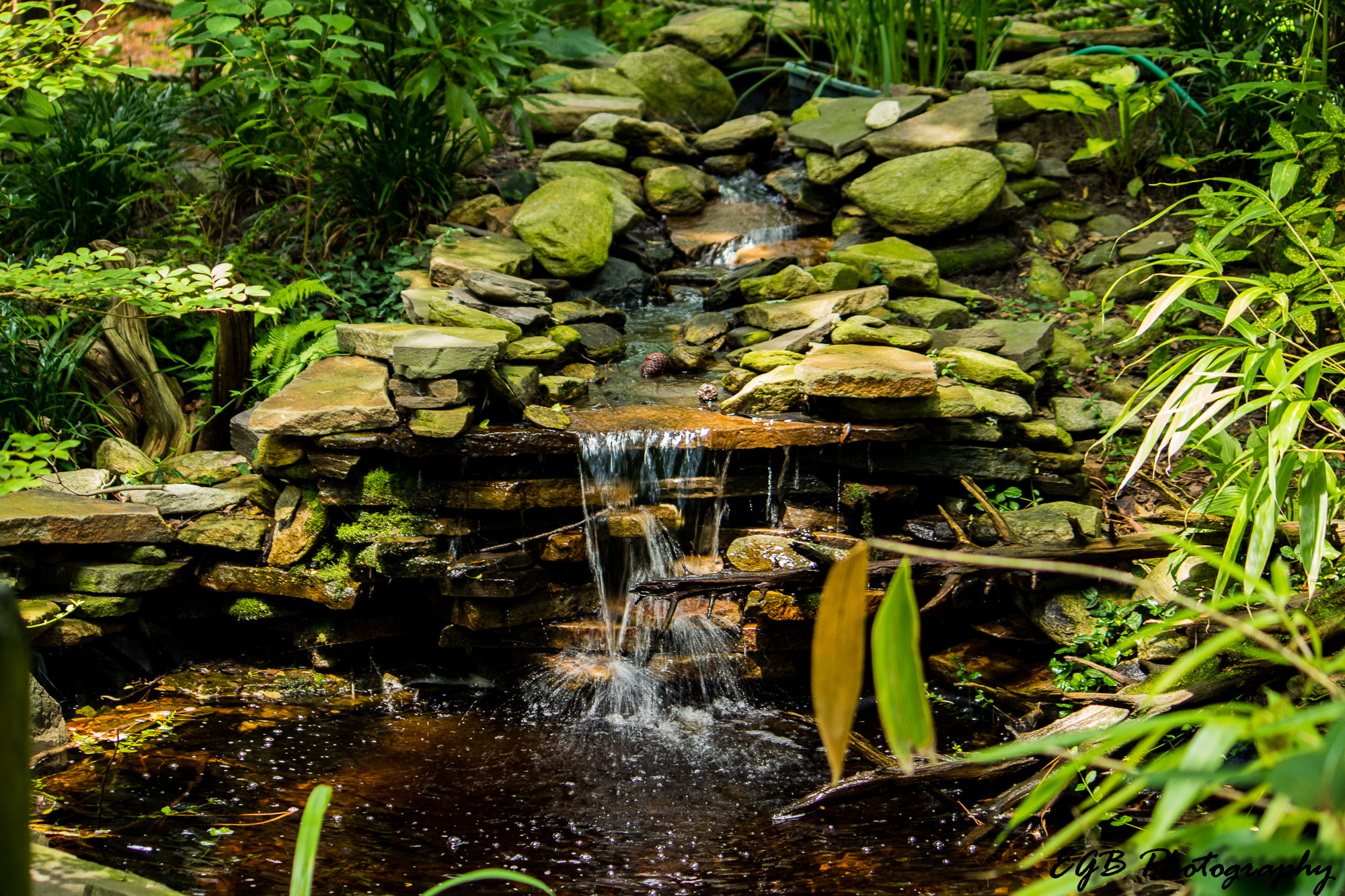 Canon EF-S 55-250mm F4-5.6 IS sample photo. Little water fall photography