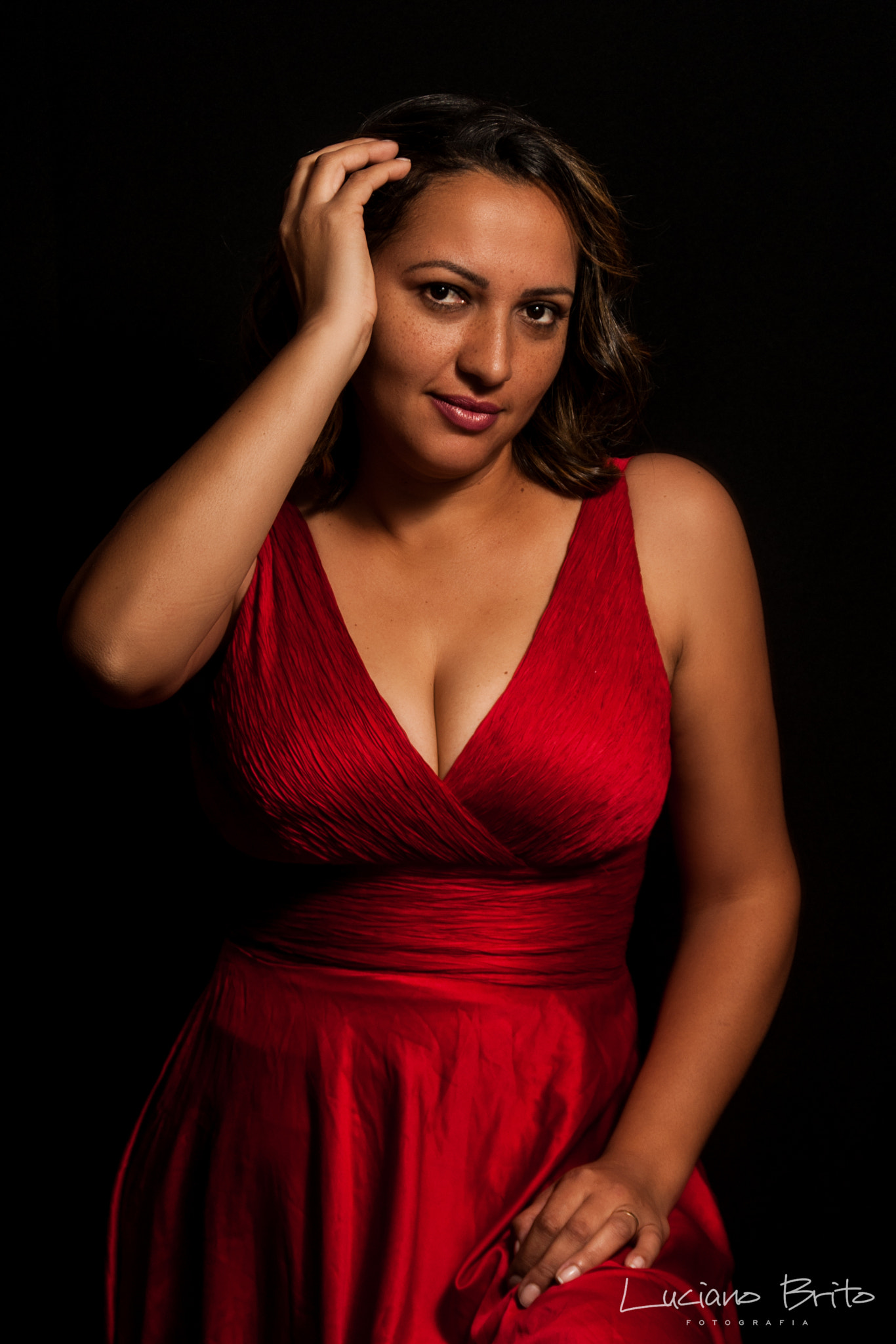 Sony Alpha DSLR-A700 sample photo. Lady in red photography