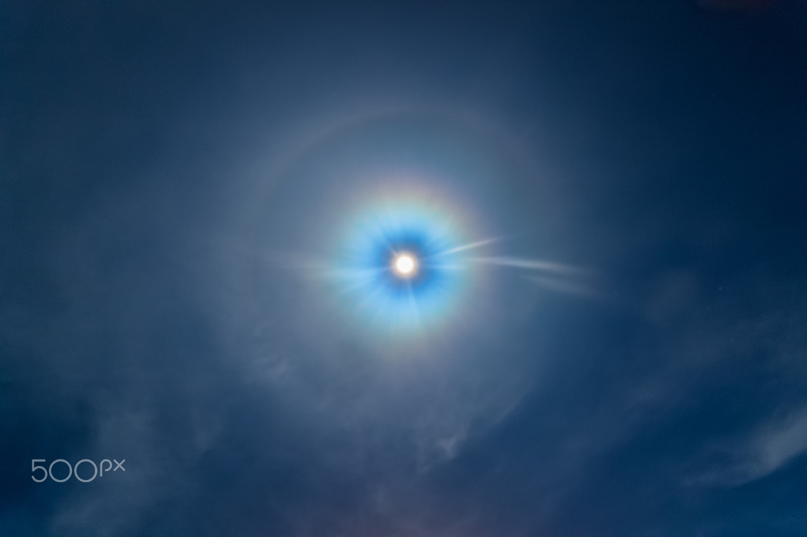 Canon EOS 1100D (EOS Rebel T3 / EOS Kiss X50) sample photo. Lunar halo photography