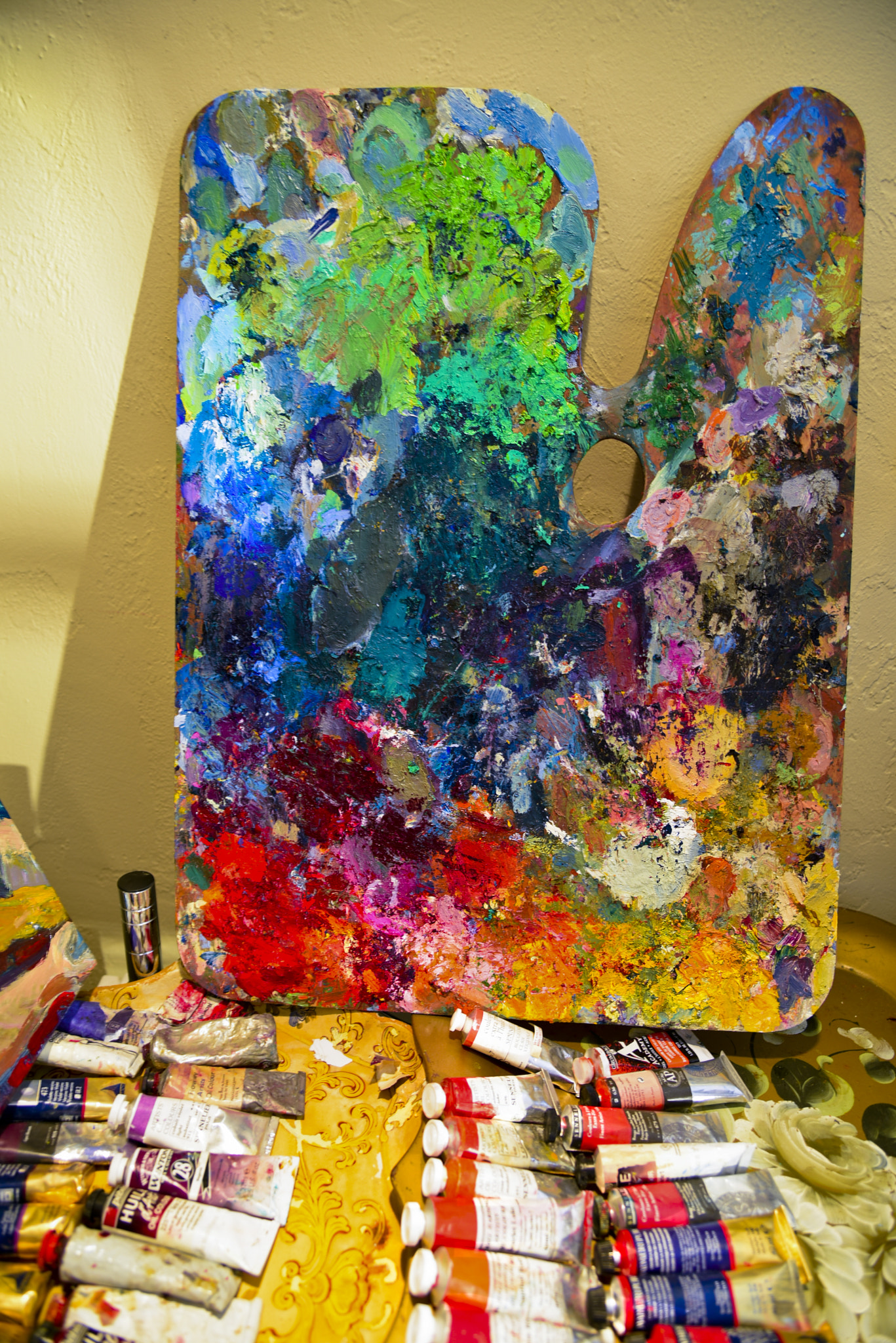 Nikon D750 + AF Zoom-Nikkor 35-70mm f/2.8 sample photo. My painting palette is a visual of its own. i love ... photography