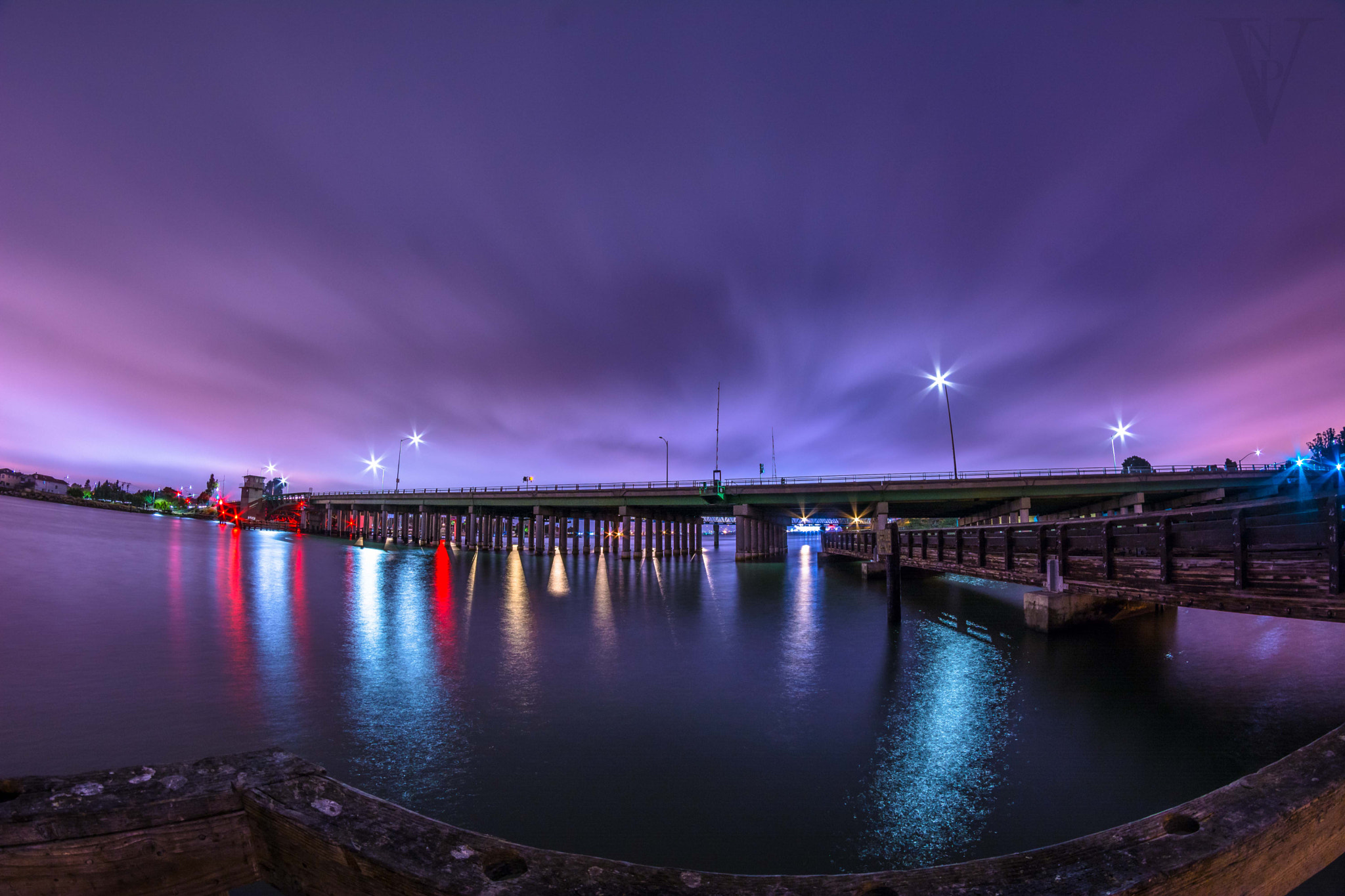 Nikon D5200 + Samyang 8mm F3.5 Aspherical IF MC Fisheye sample photo. Bay farm island bridge photography