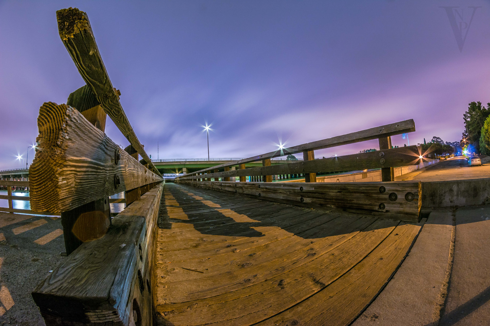 Nikon D5200 + Samyang 8mm F3.5 Aspherical IF MC Fisheye sample photo. Bay farm island bridge photography