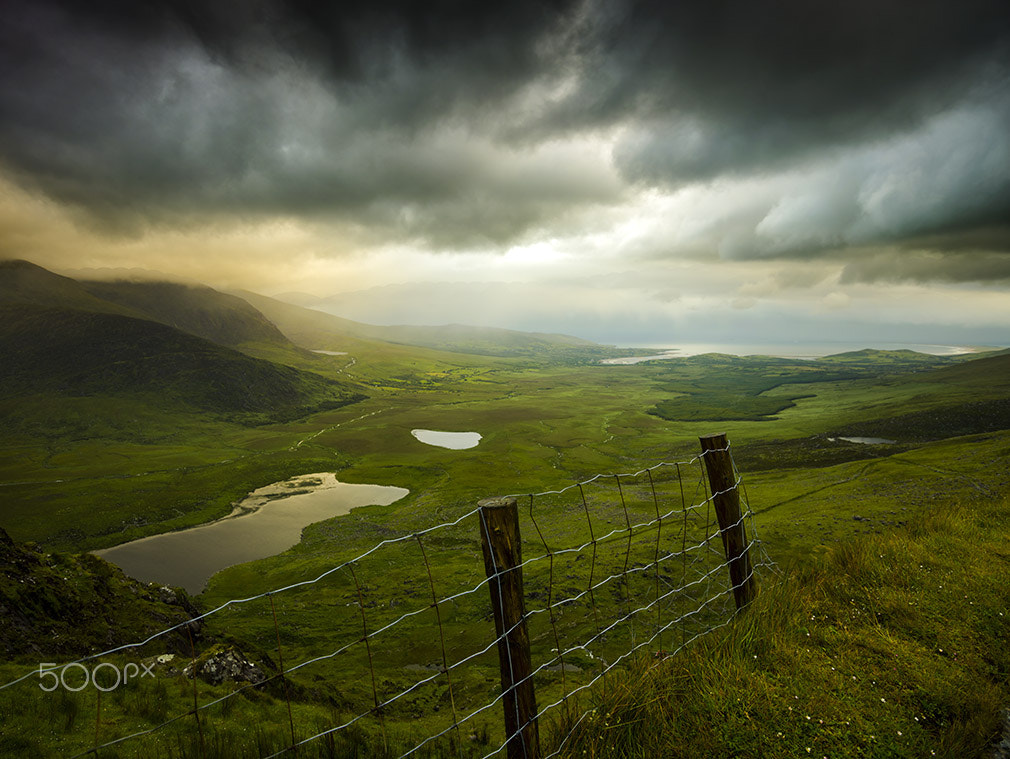 Phase One IQ3 80MP sample photo. A wet and windy sunrise photography