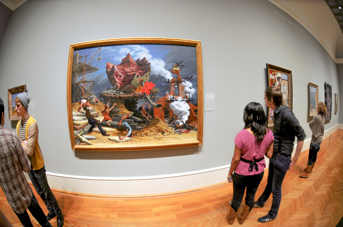 Nikon AF DX Fisheye-Nikkor 10.5mm F2.8G ED sample photo. Viewing art photography