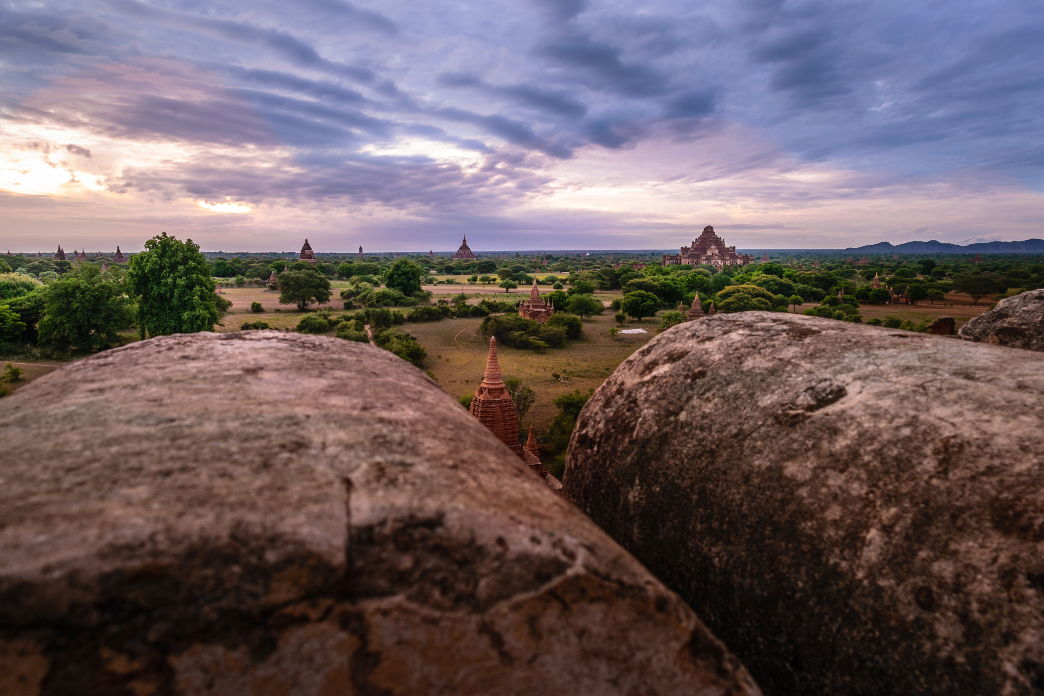 Nikon D5300 + Sigma 15mm F2.8 EX DG Diagonal Fisheye sample photo. Cloudy sunrise of ancient city photography