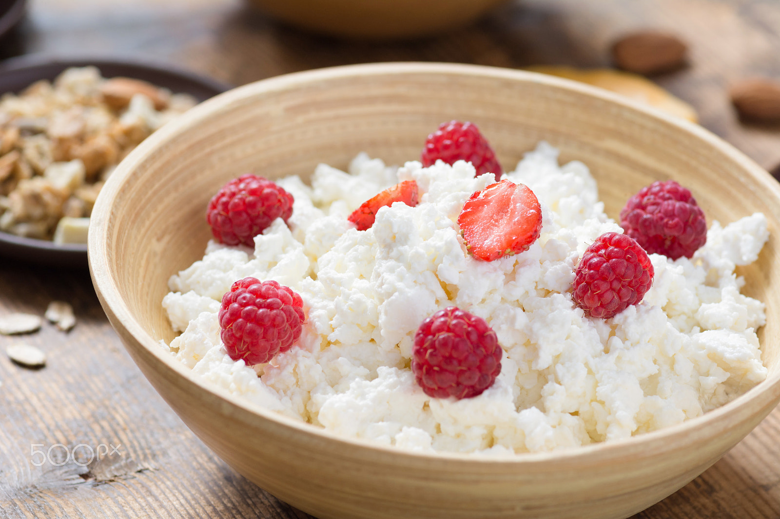 Tokina AT-X Pro 100mm F2.8 Macro sample photo. Healthy breakfast with cottage cheese and berries photography