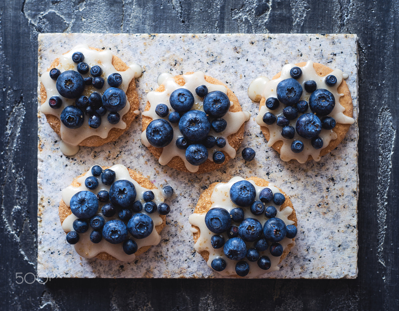 Sony a7 + E 50mm F2 sample photo. Sweet homemade cookies with fresh berries photography