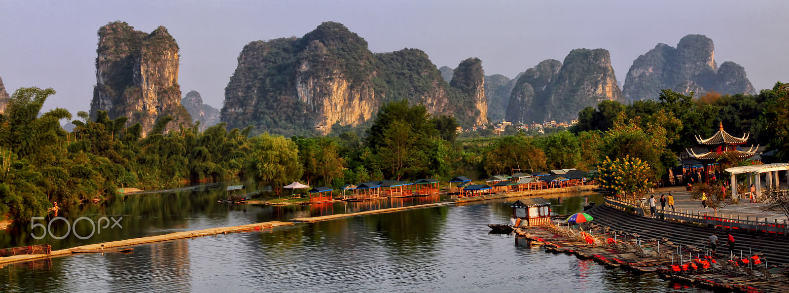 Canon EOS 60D + EF28-70mm f/2.8L USM sample photo. Yulong river panorama photography