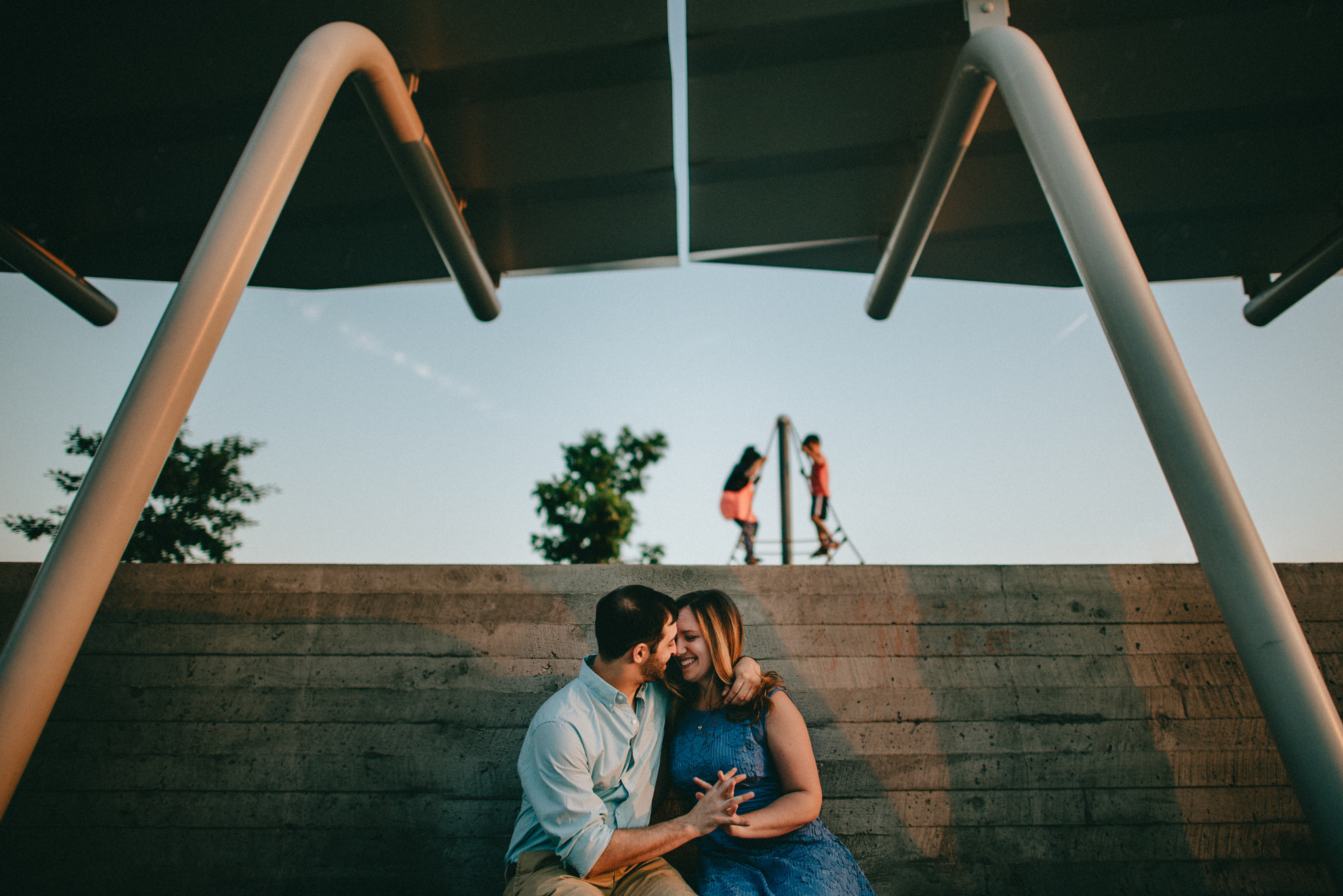 Nikon D750 + Nikon AF-S Nikkor 24mm F1.4G ED sample photo. New york engagement photography